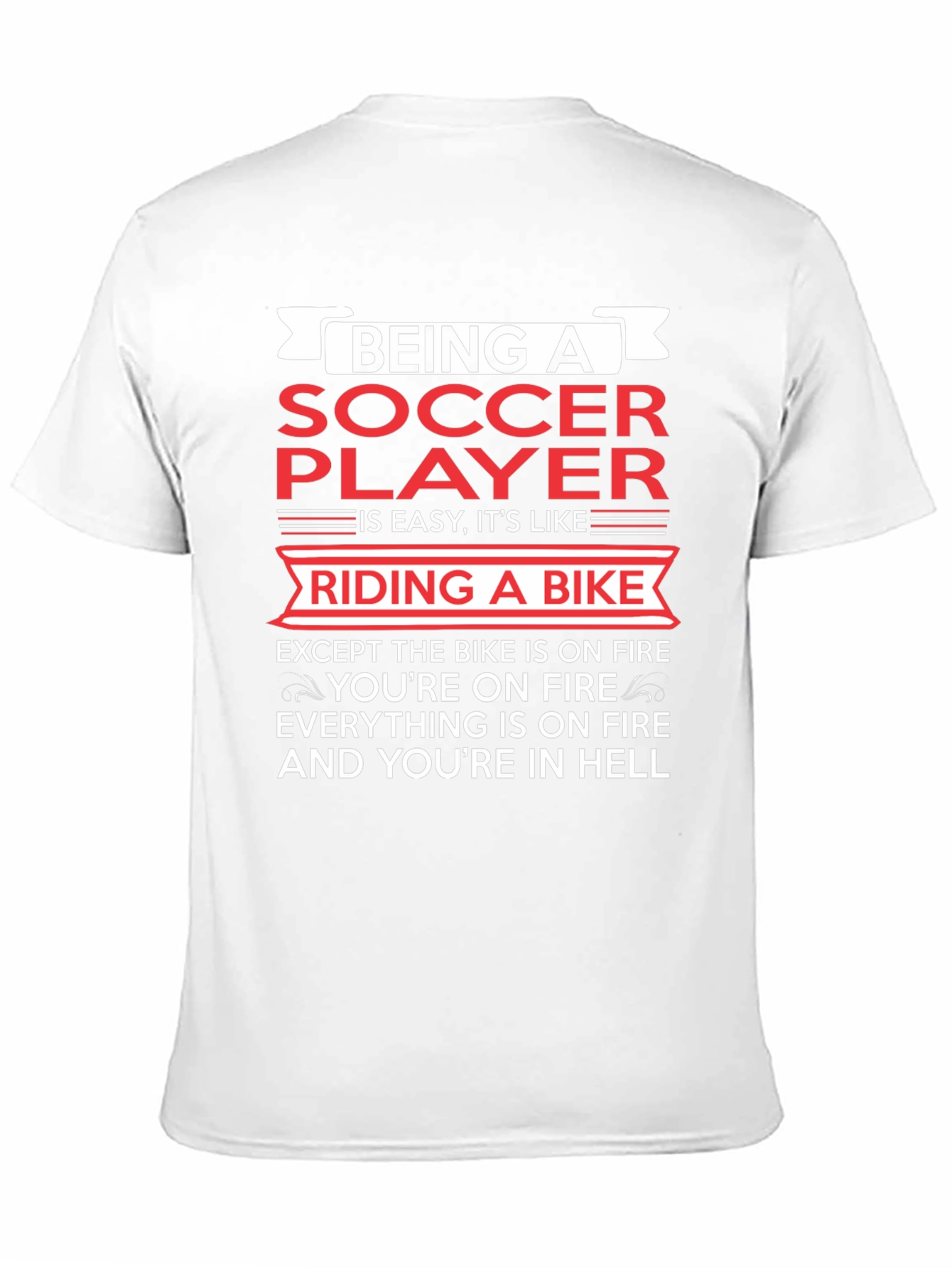 Black Being a Soccer Player T-Shirt - Funny & True! view 11