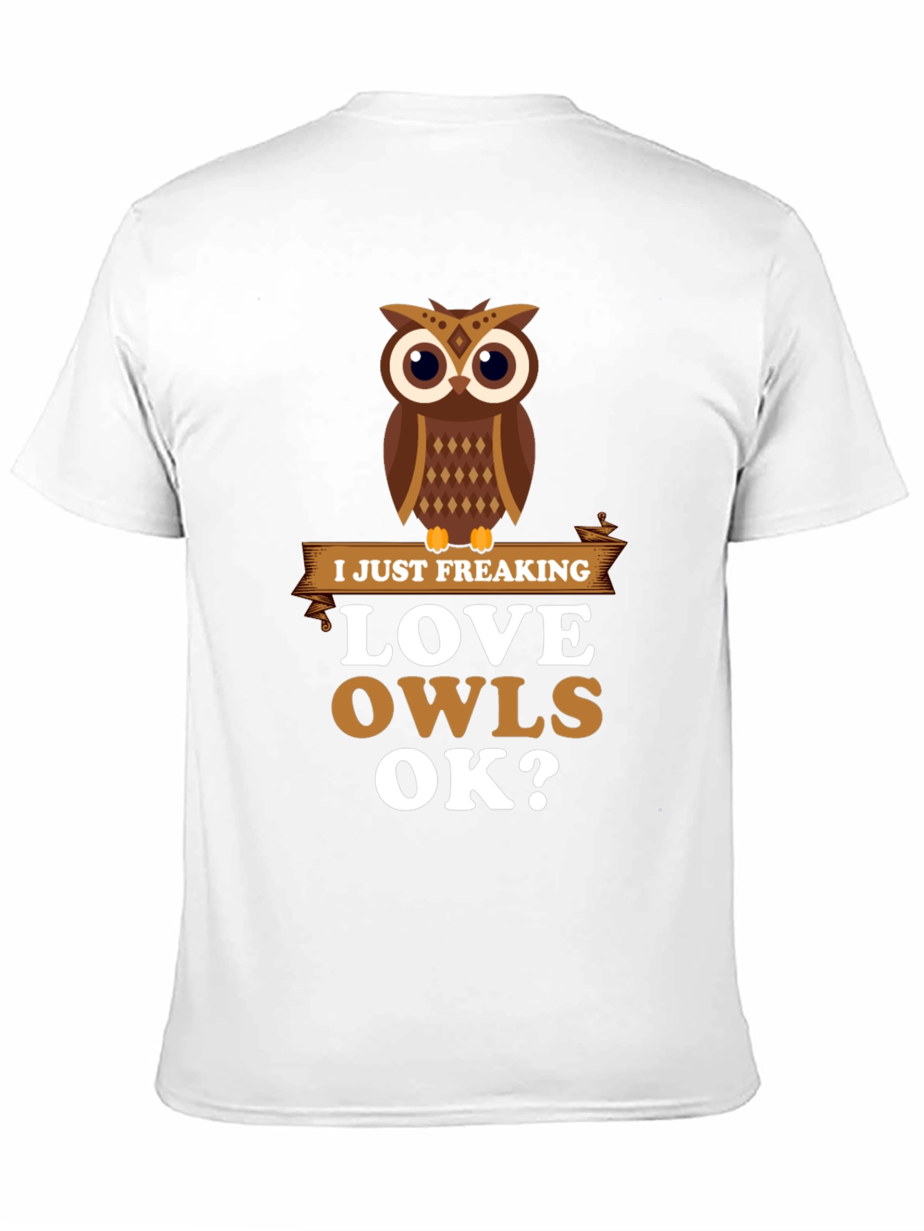 Black I Just Freaking Love Owls Graphic T-Shirt view 11