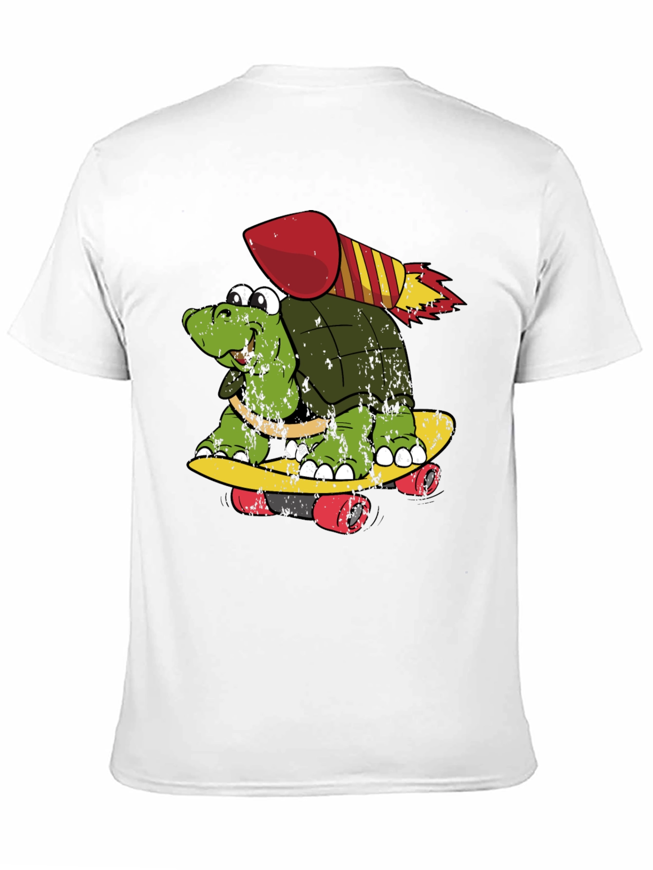 Black Turtle Skateboard Rocket Black T-Shirt view 11