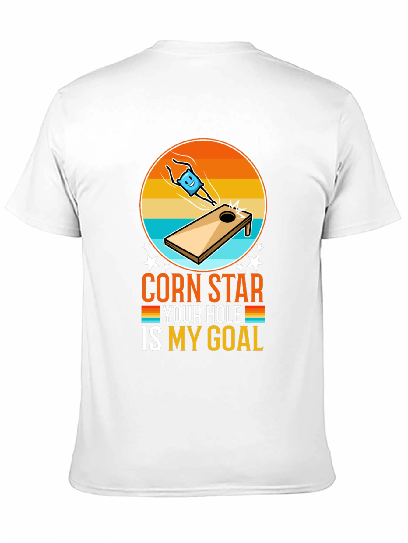 Black Corn Star Your Hole Is My Goal Funny T-Shirt view 11