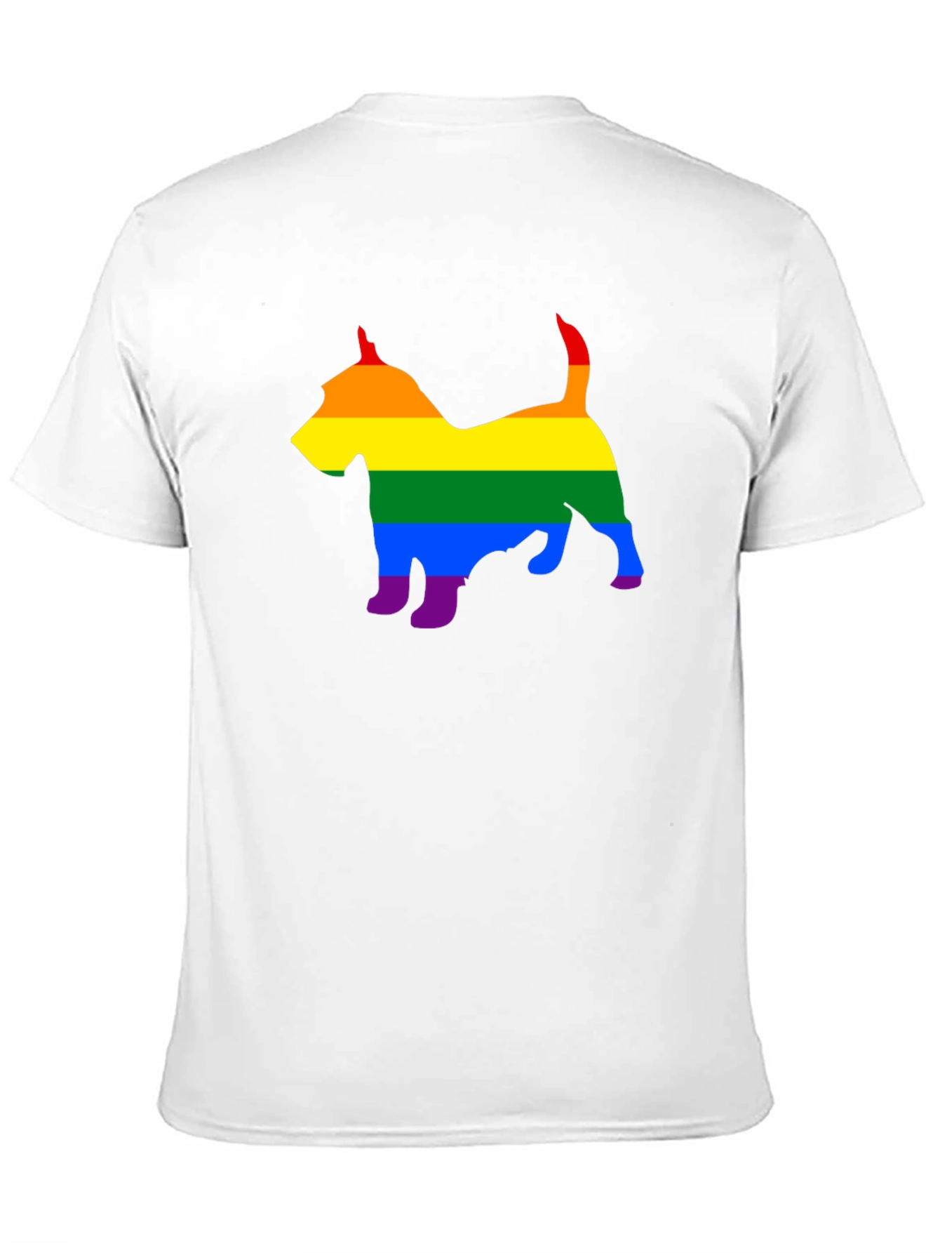 Black Rainbow Dog Silhouette Tee - Pride Apparel view 11