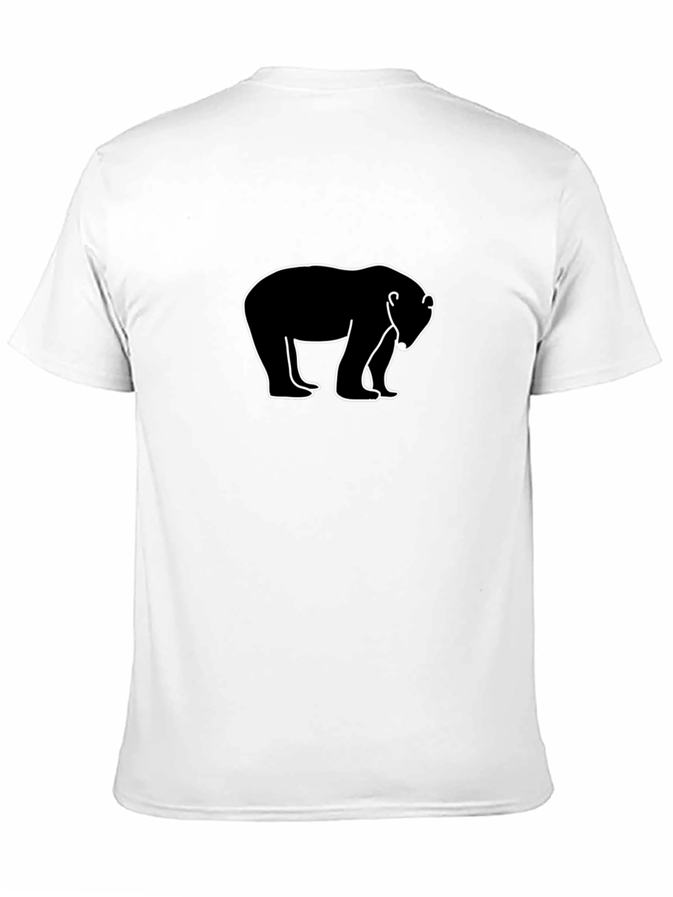 Black Cool Bear Graphic Black T-Shirt view 11