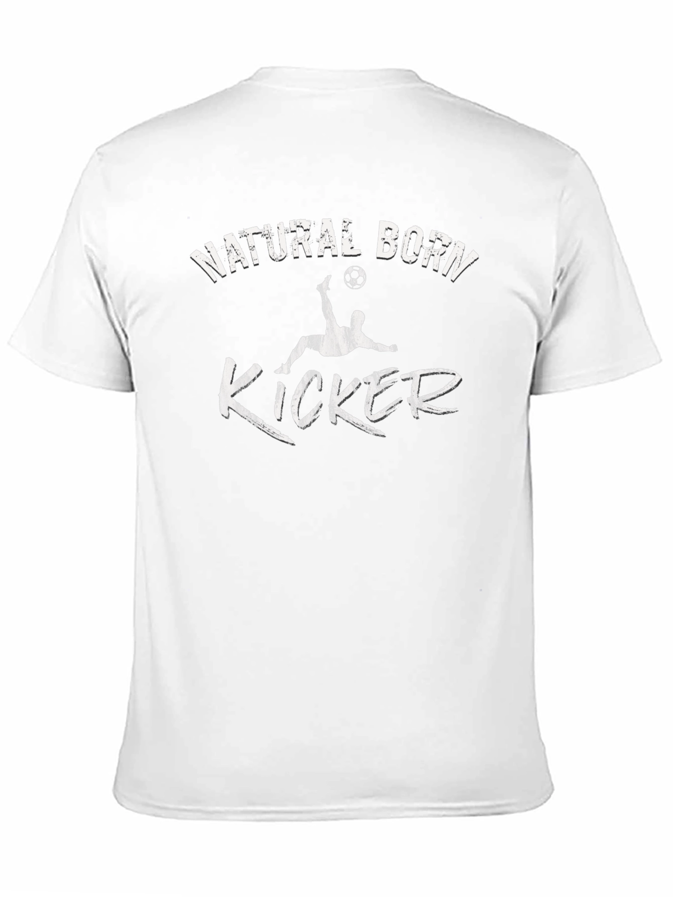 Black Natural Born Kicker T-Shirt - Soccer Fan Tee view 11