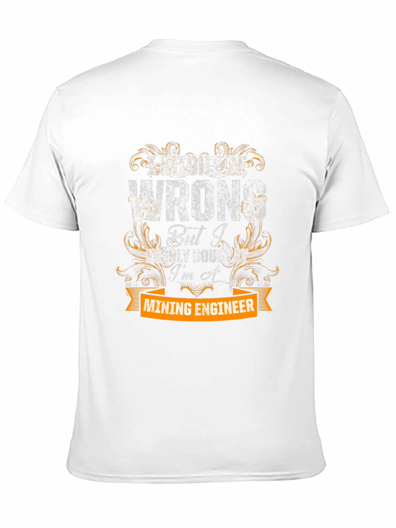 Black Mining Engineer T-Shirt view 11