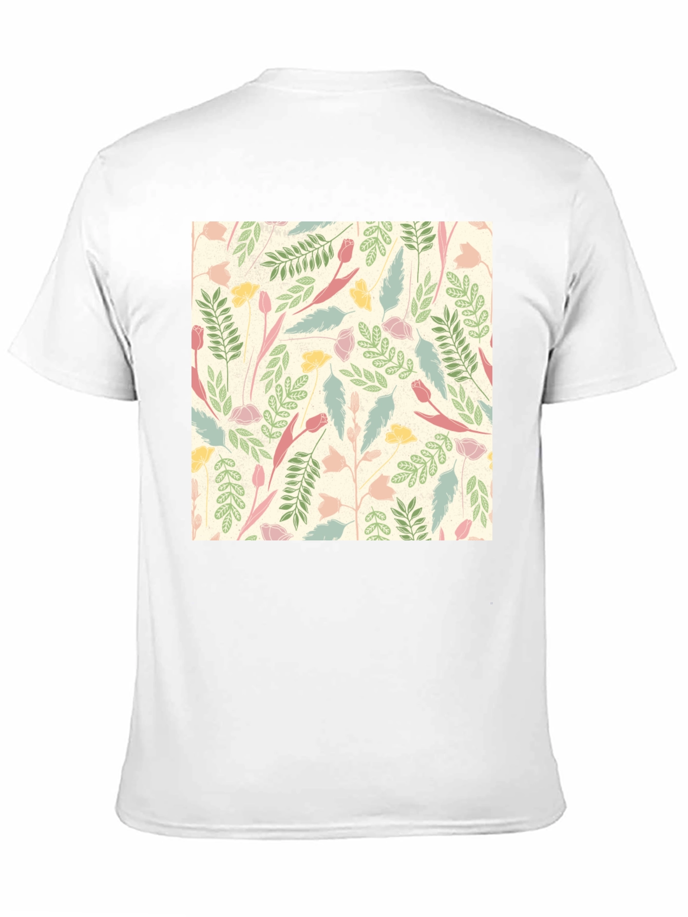 Black Floral Print Crew Neck T-Shirt view 11