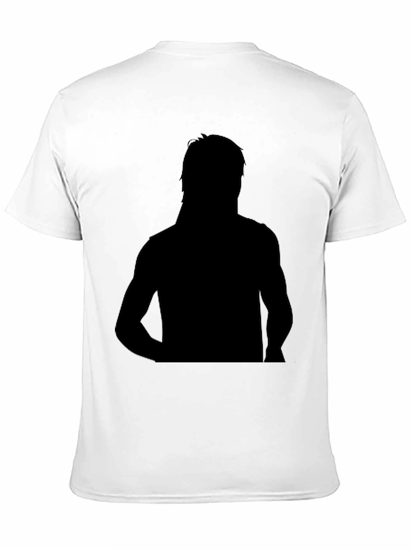 Black Silhouette Graphic Tee - Soft Black Cotton view 11