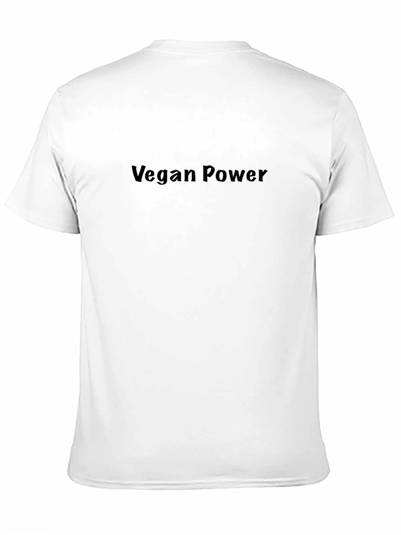 Black Vegan Power Black T-Shirt view 11