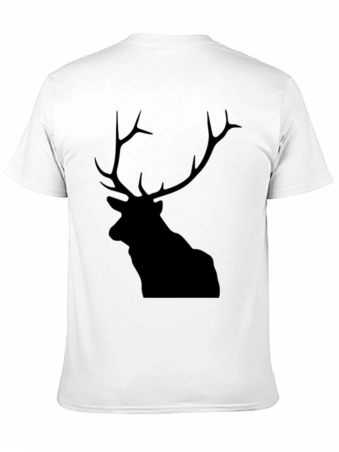 Black Black Deer Graphic Tee - Mens Short Sleeve Shirt view 11