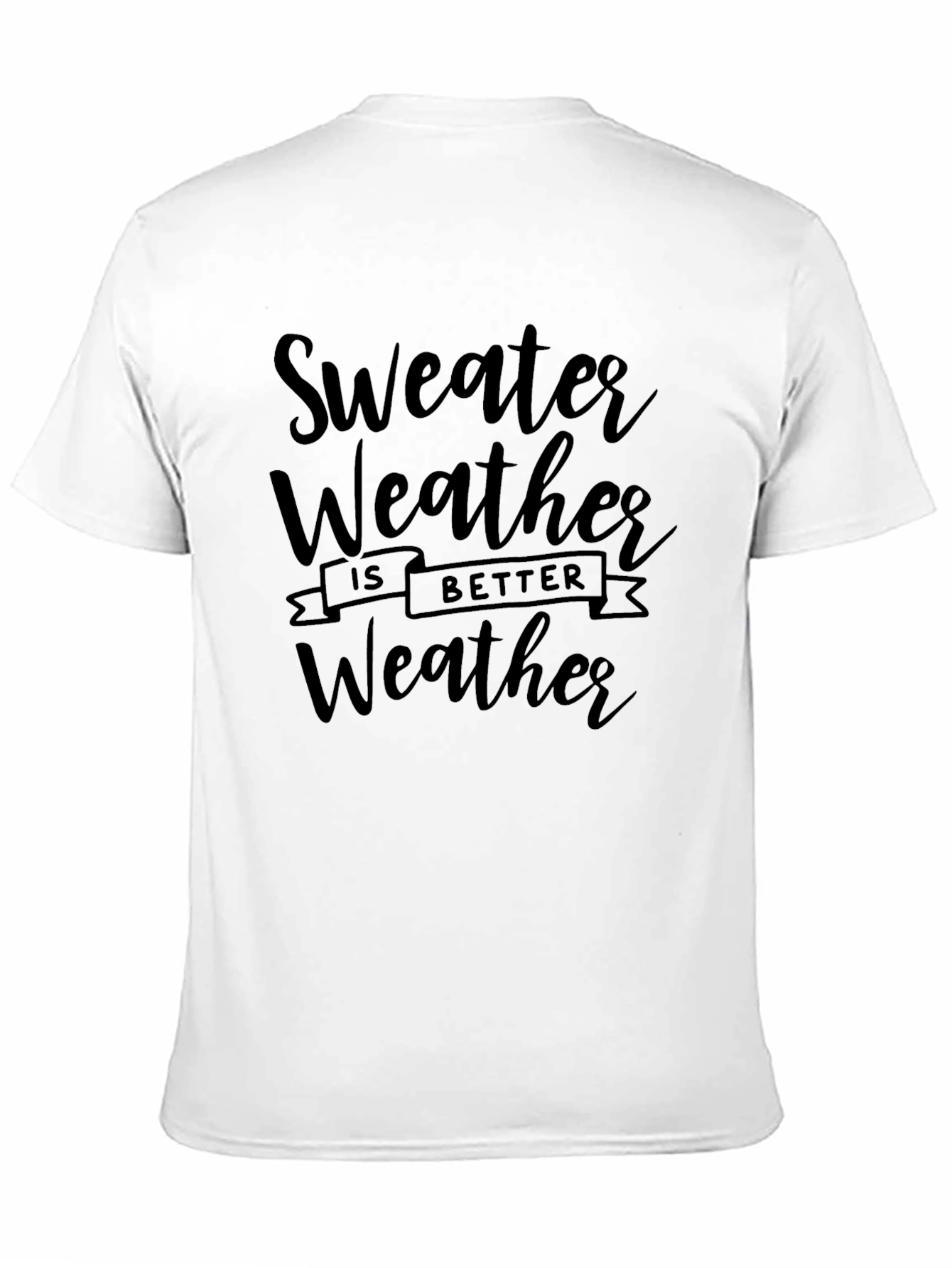 Black Sweater Weather T-Shirt - Cozy Season Apparel view 11