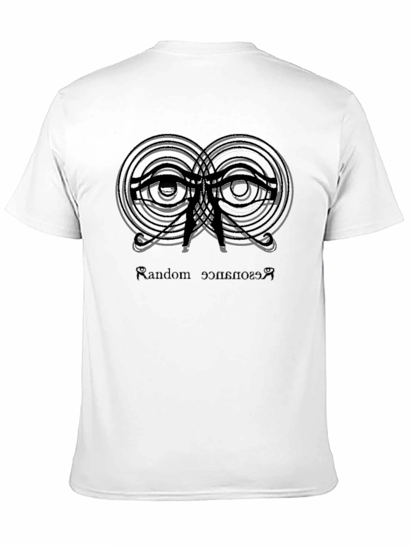 Black Random Resonance Graphic T-Shirt - Black view 11