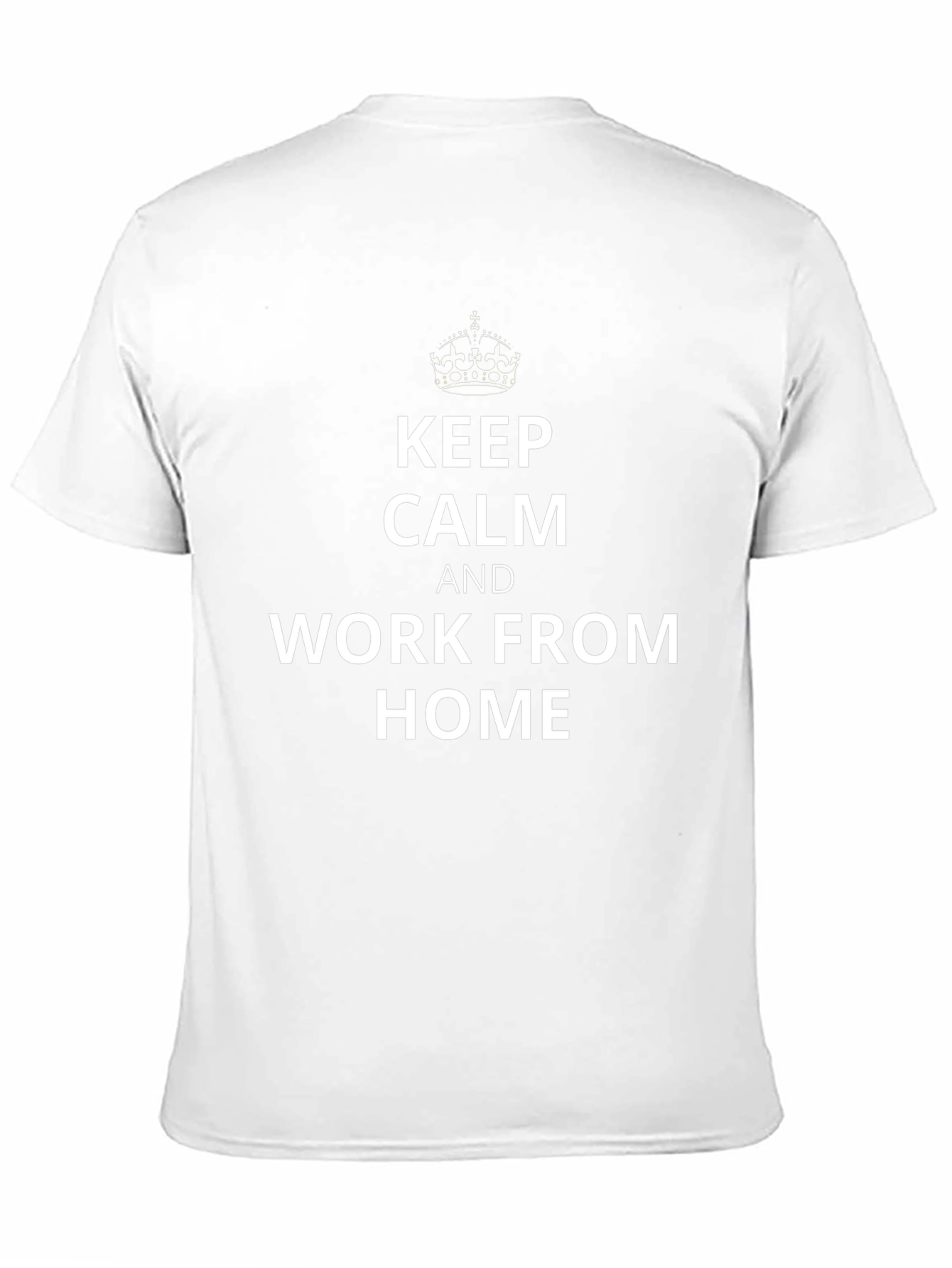 Black Keep Calm & Work From Home T-Shirt view 11