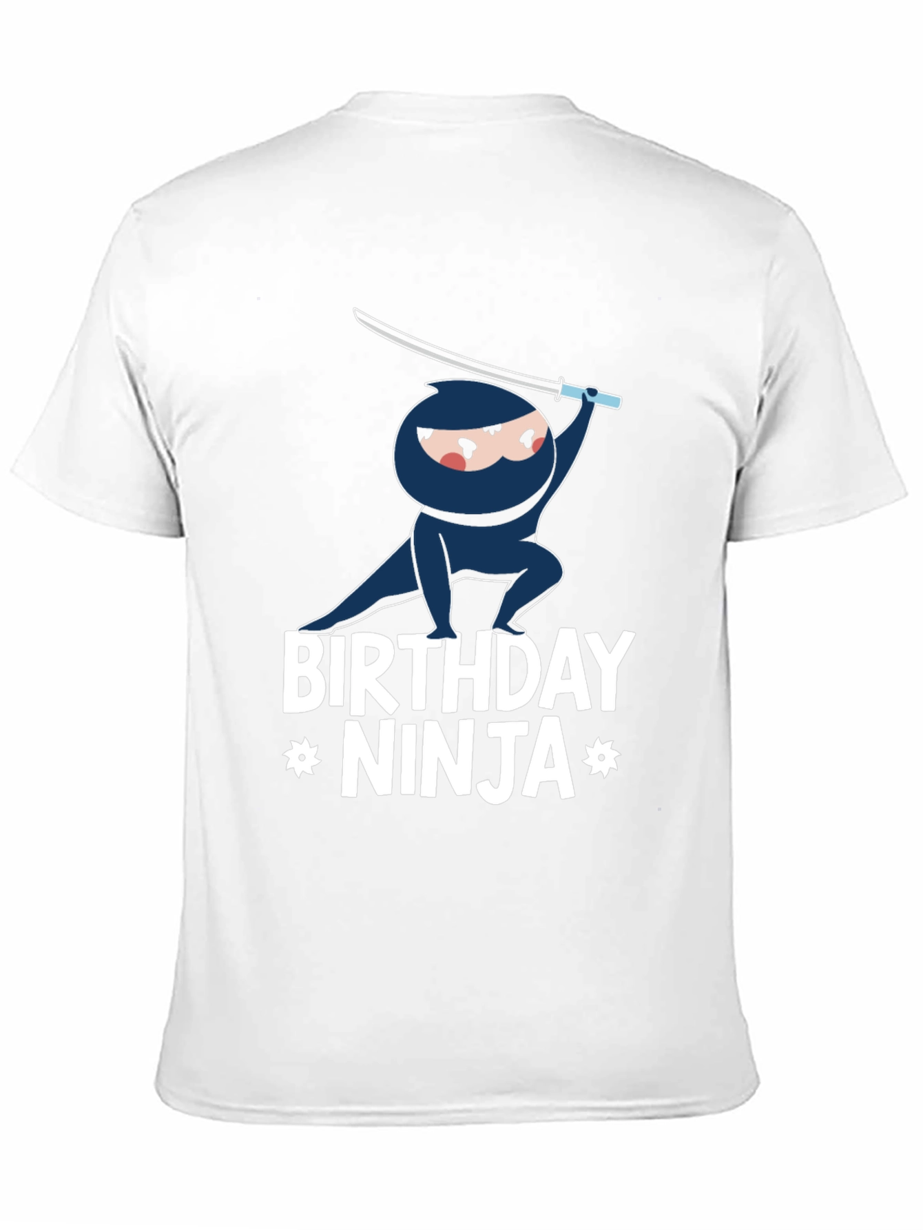Black Birthday Ninja Graphic T-Shirt view 11