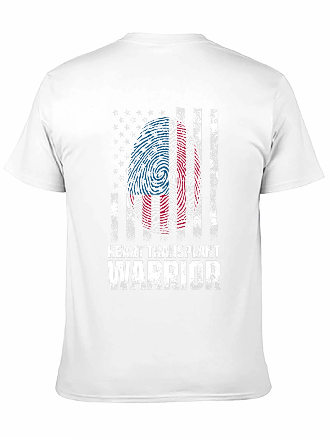 Heart Transplant Warrior USA Flag T-Shirt - 11