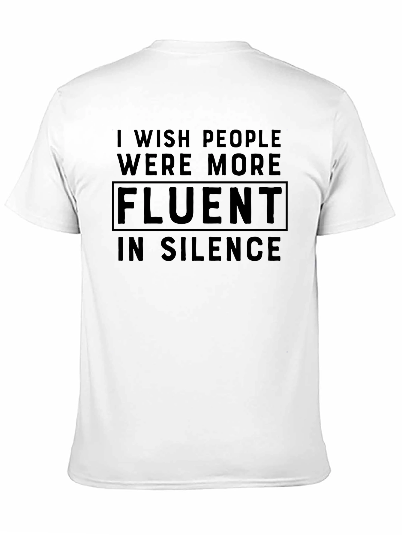 Black Fluent In Silence Graphic Tee - Black Cotton Blend view 11