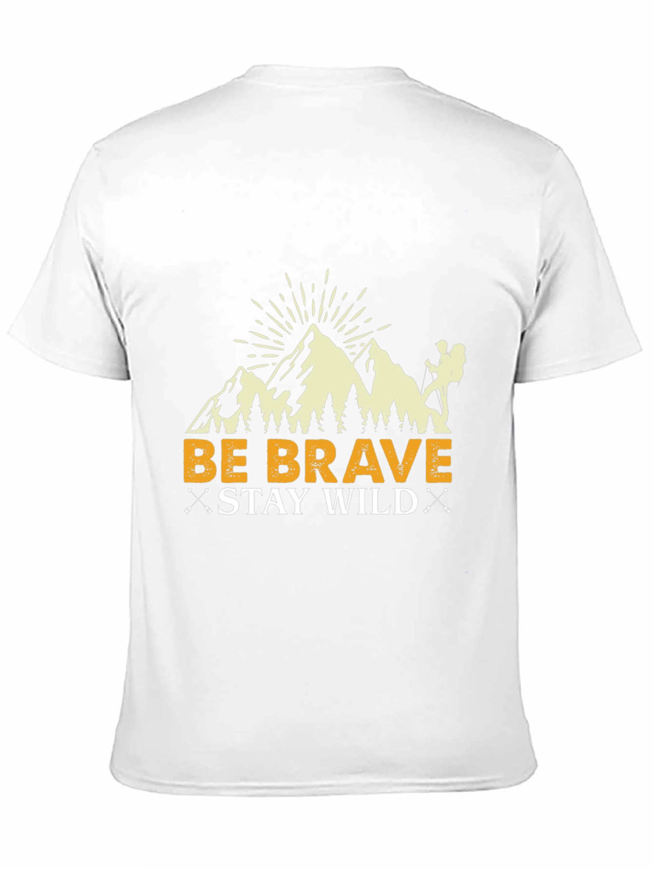 Black Be Brave Stay Wild Graphic Tee view 11