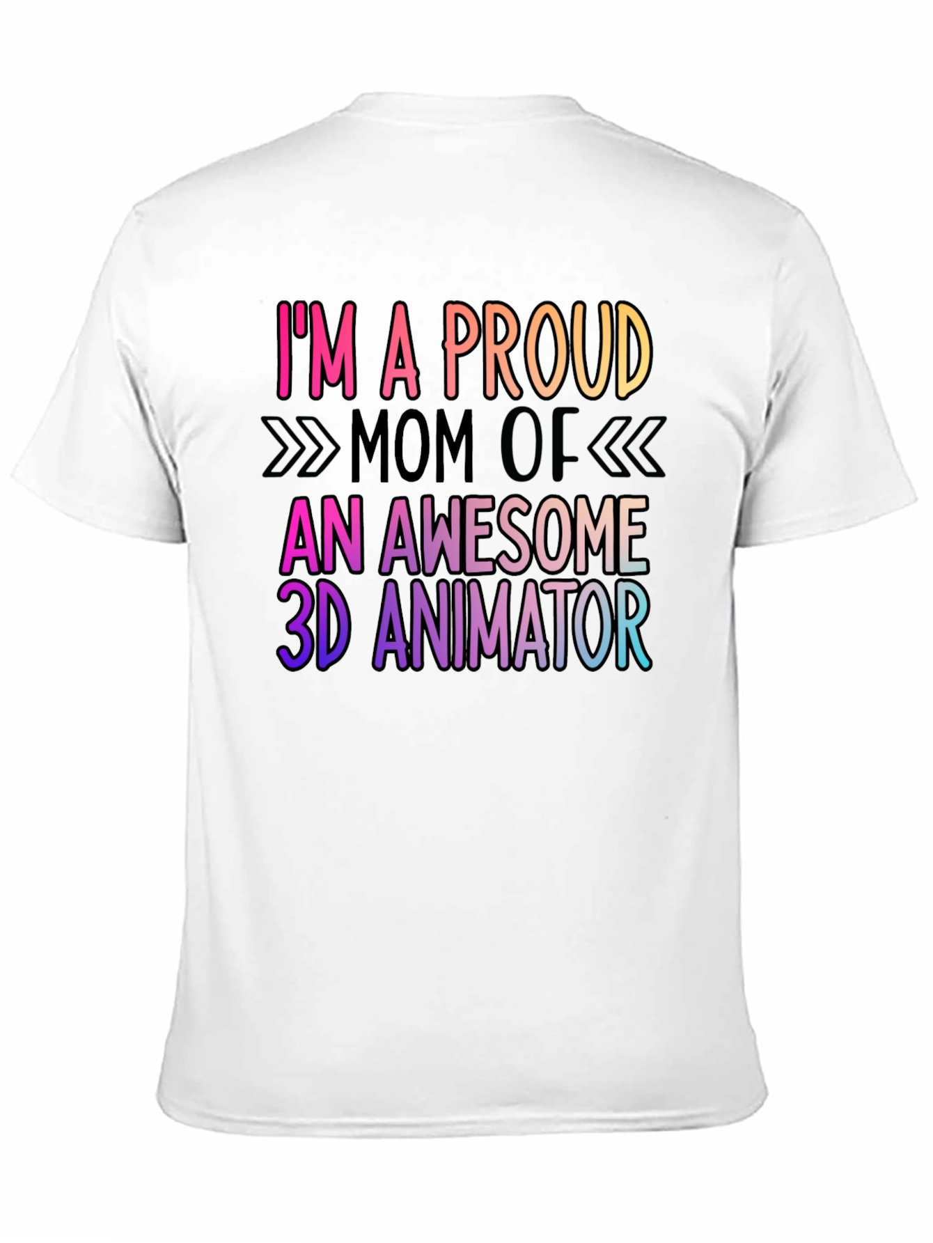 Black Proud Mom of 3D Animator Graphic Tee view 11