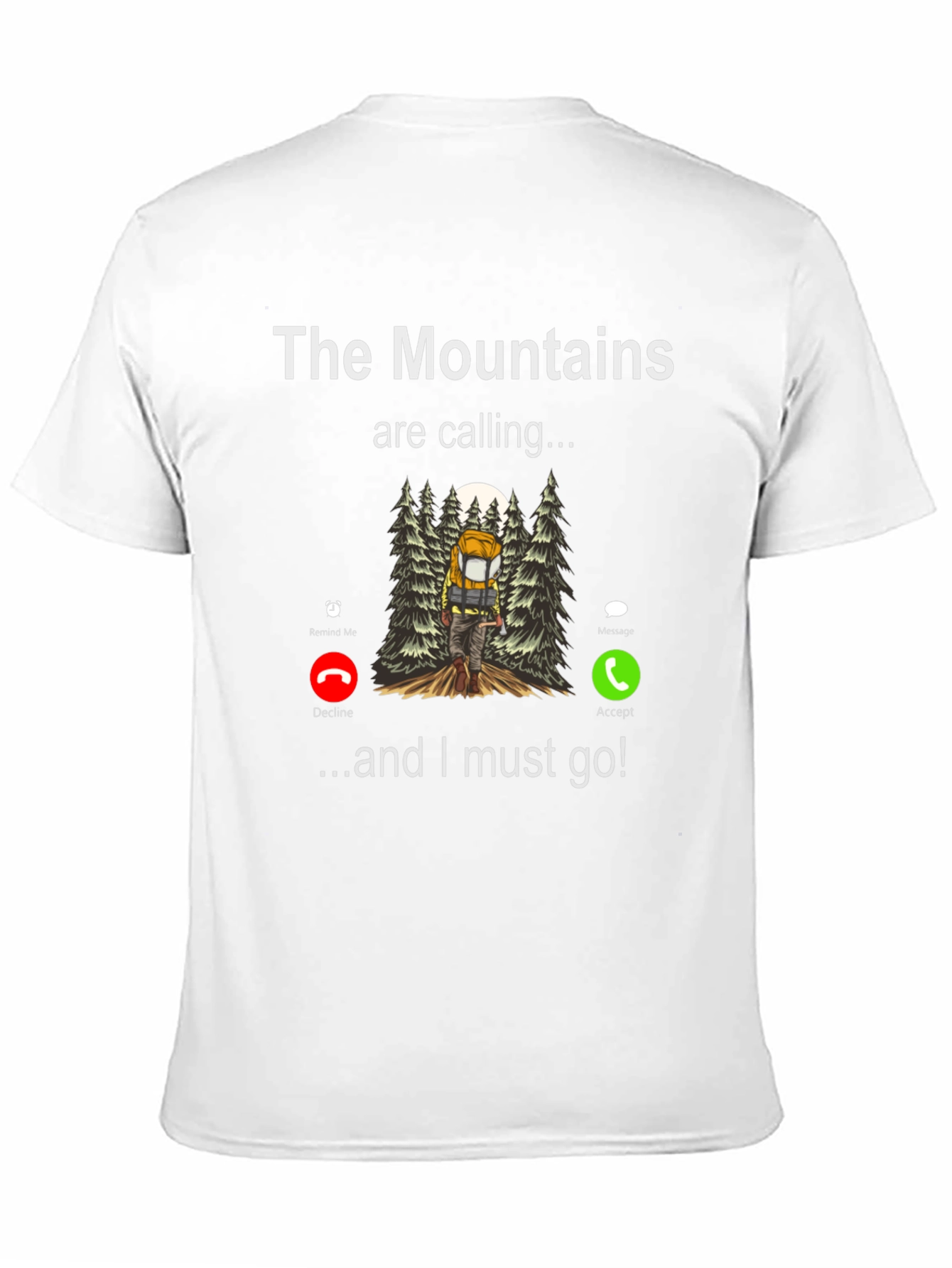 Black Mountains Calling T-Shirt - Hiker's Adventure Tee view 11