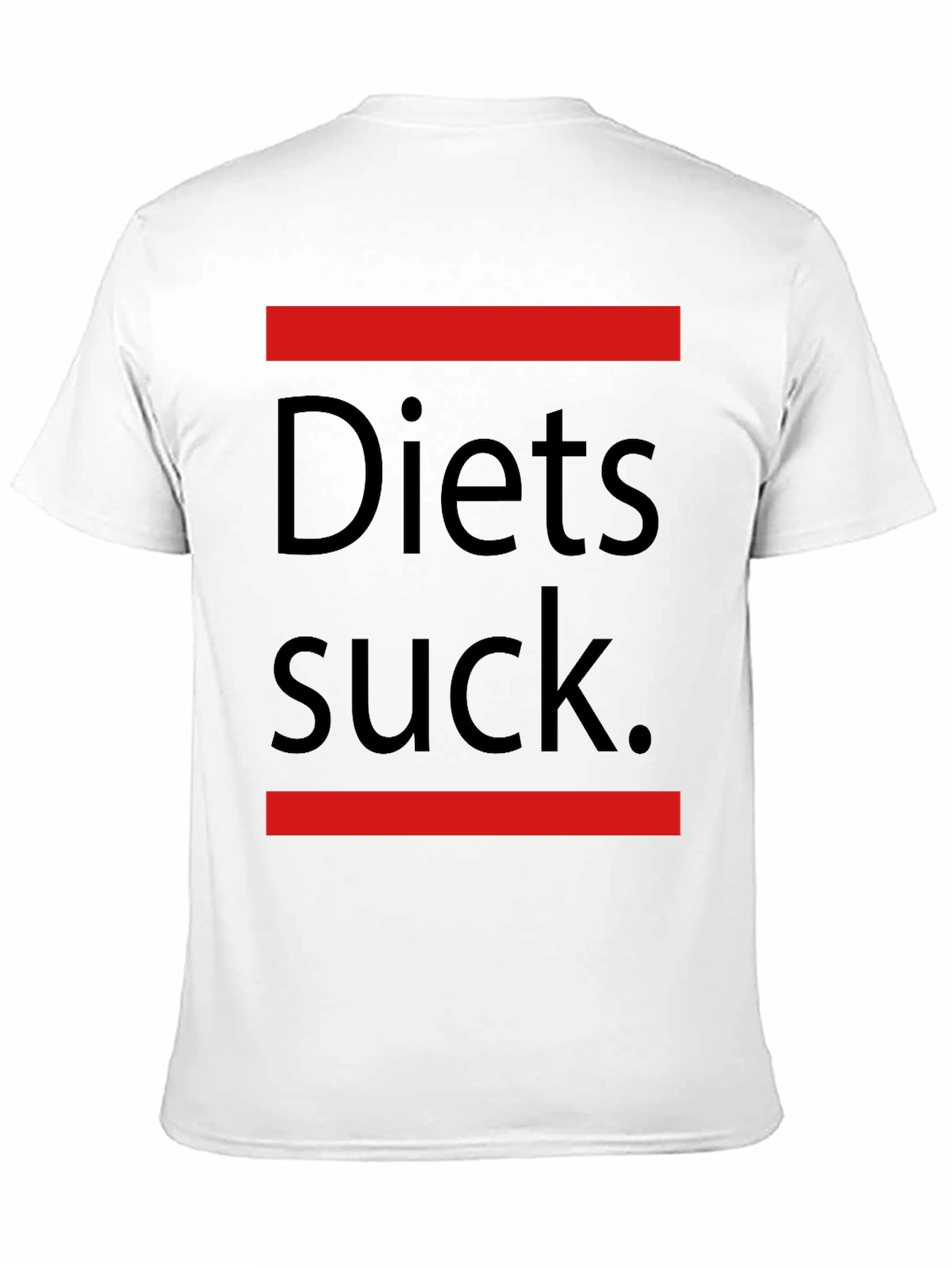 Black Diets Suck Graphic T-Shirt - Unisex view 11