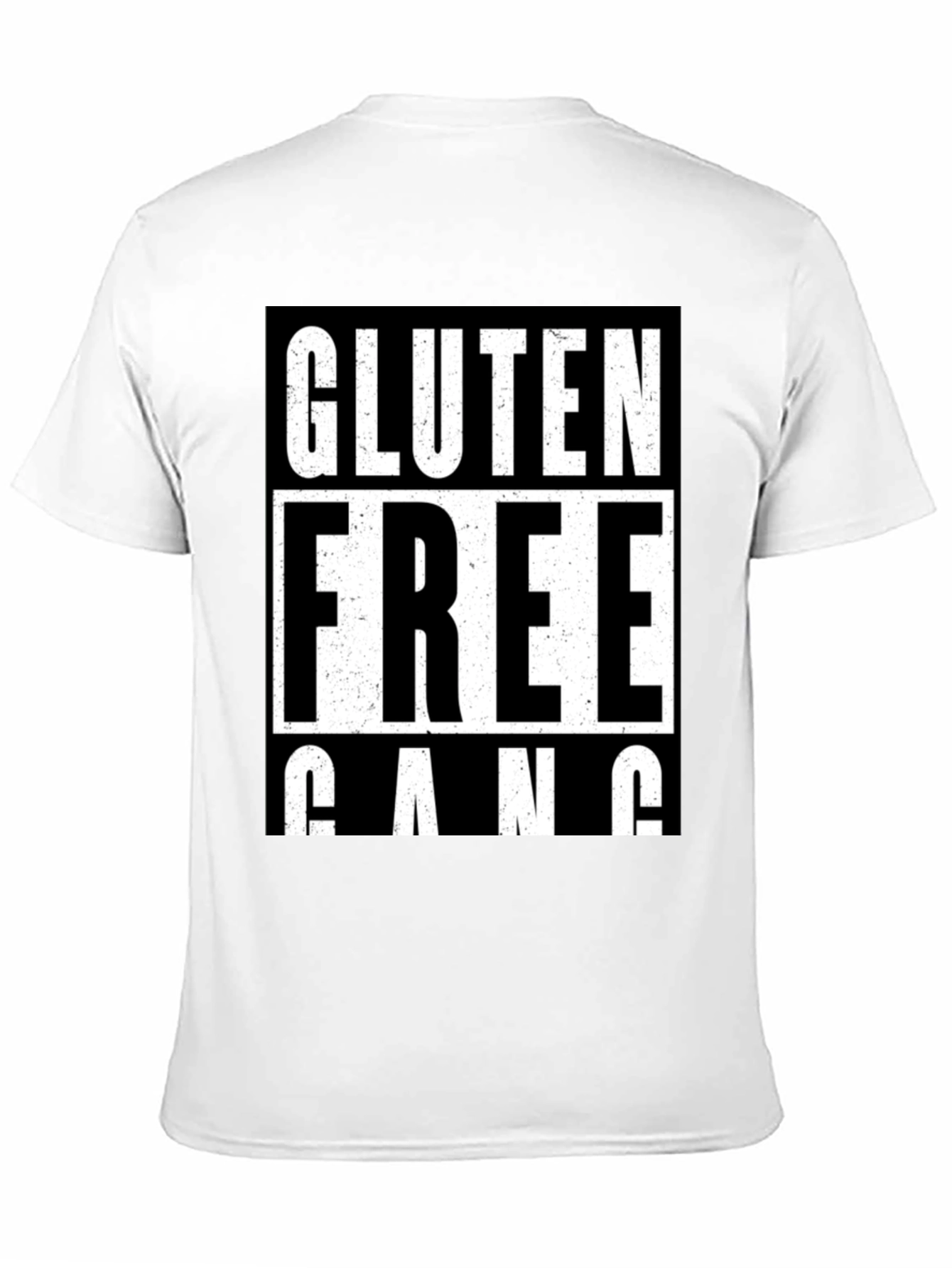 Black Gluten Free Gang T-Shirt -  Bold Graphic Tee view 11