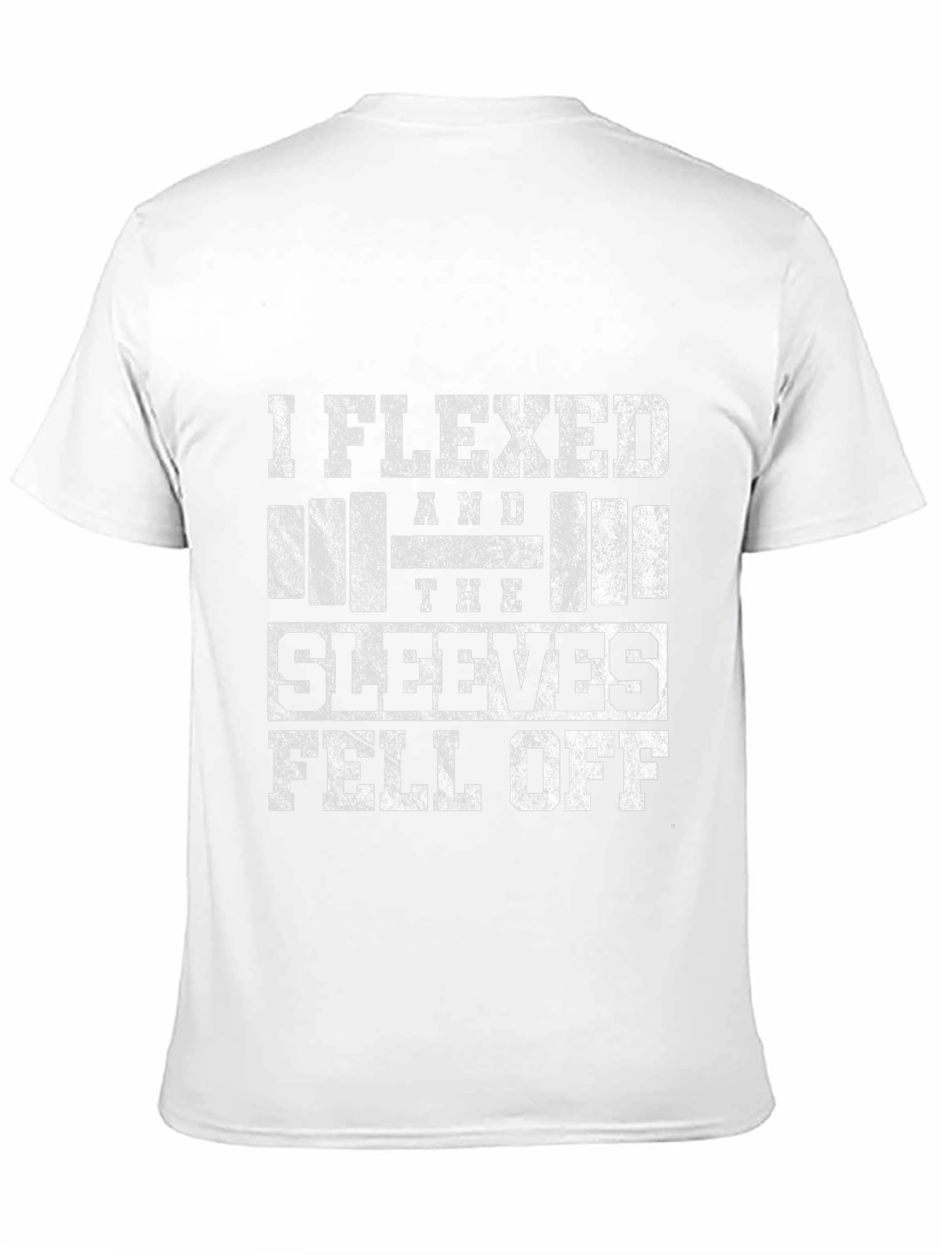 Black I Flexed and the Sleeves Fell Off T-Shirt view 11