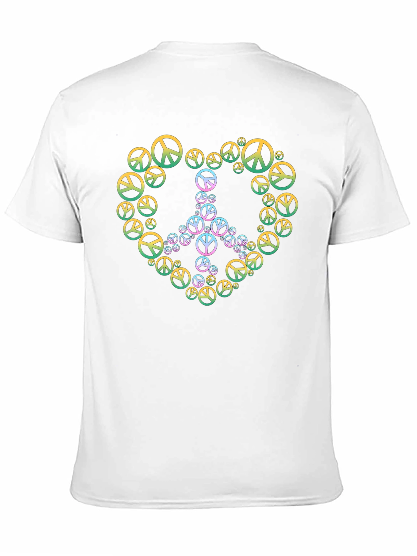 Peace Heart Graphic Tee - Black Casual T-Shirt - 11