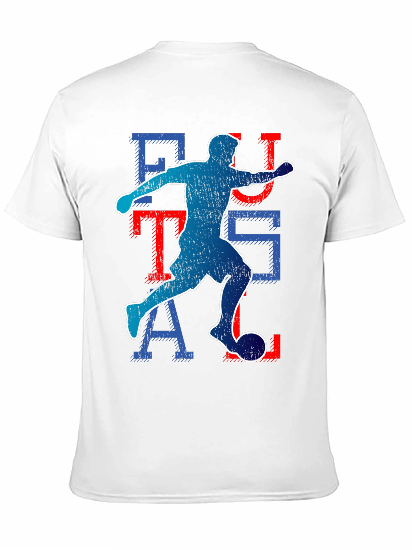 Black Futsal Player Graphic T-Shirt view 11