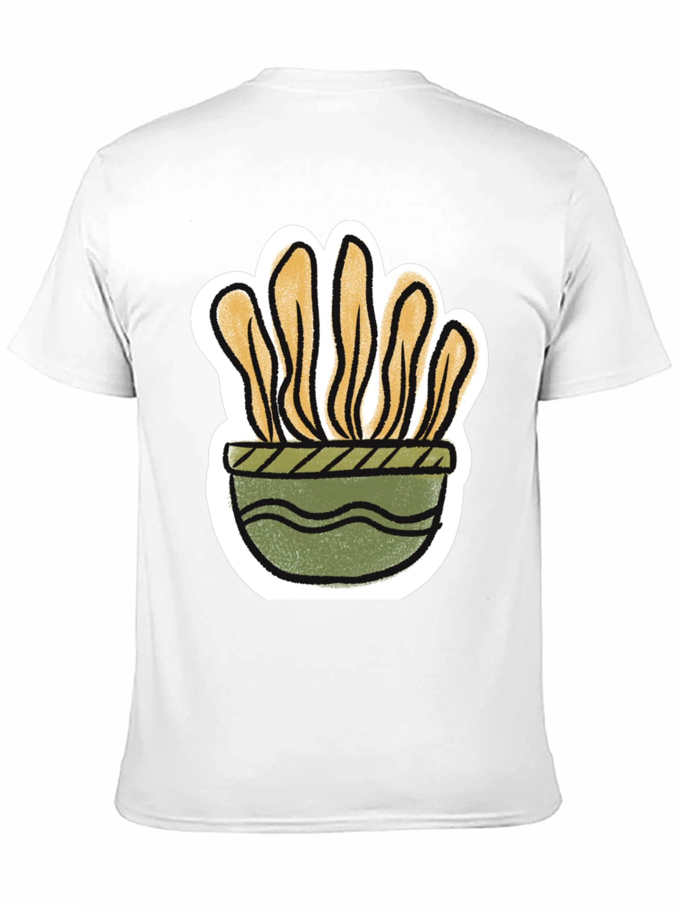 Black Plant Pot Graphic Tee - Trendy Stylish view 11