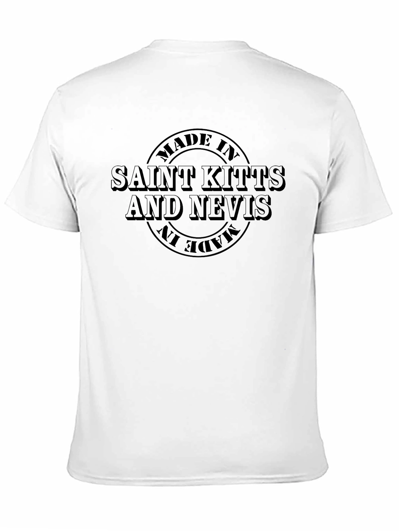 Black Saint Kitts and Nevis Made In T-Shirt view 11