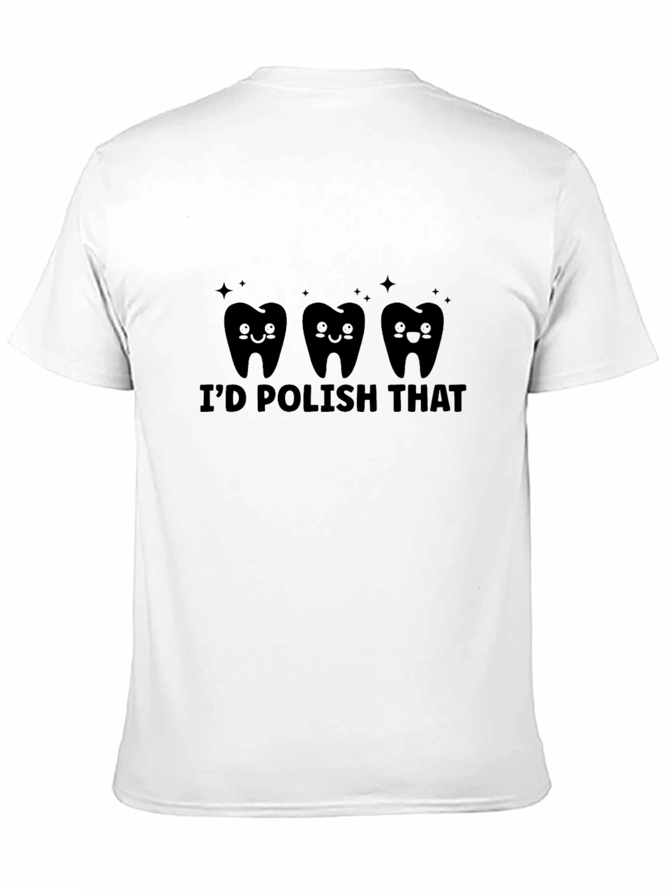 Black I'd Polish That T-Shirt, Dental Hygienist Tee view 11
