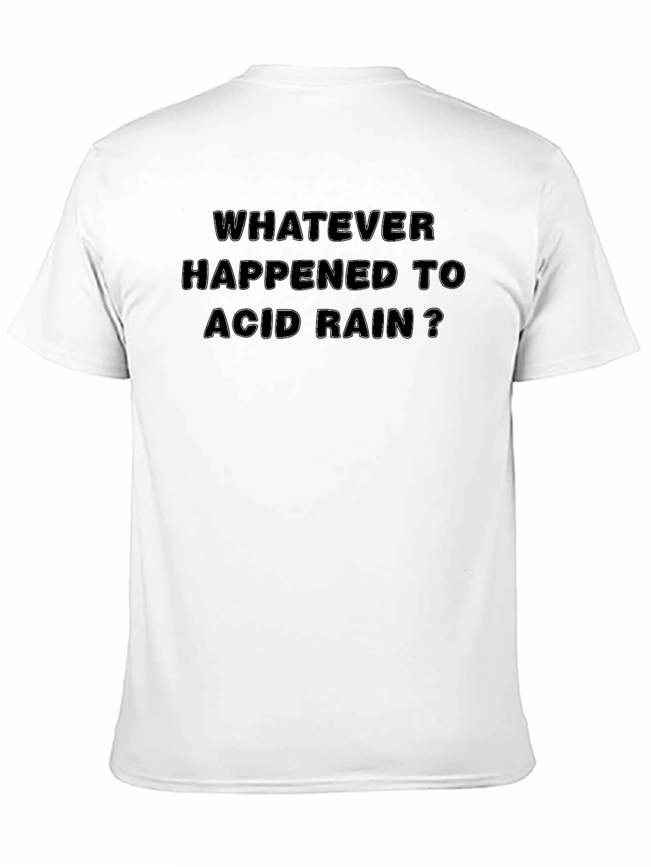 Black Whatever Happened to Acid Rain Black T-Shirt view 11