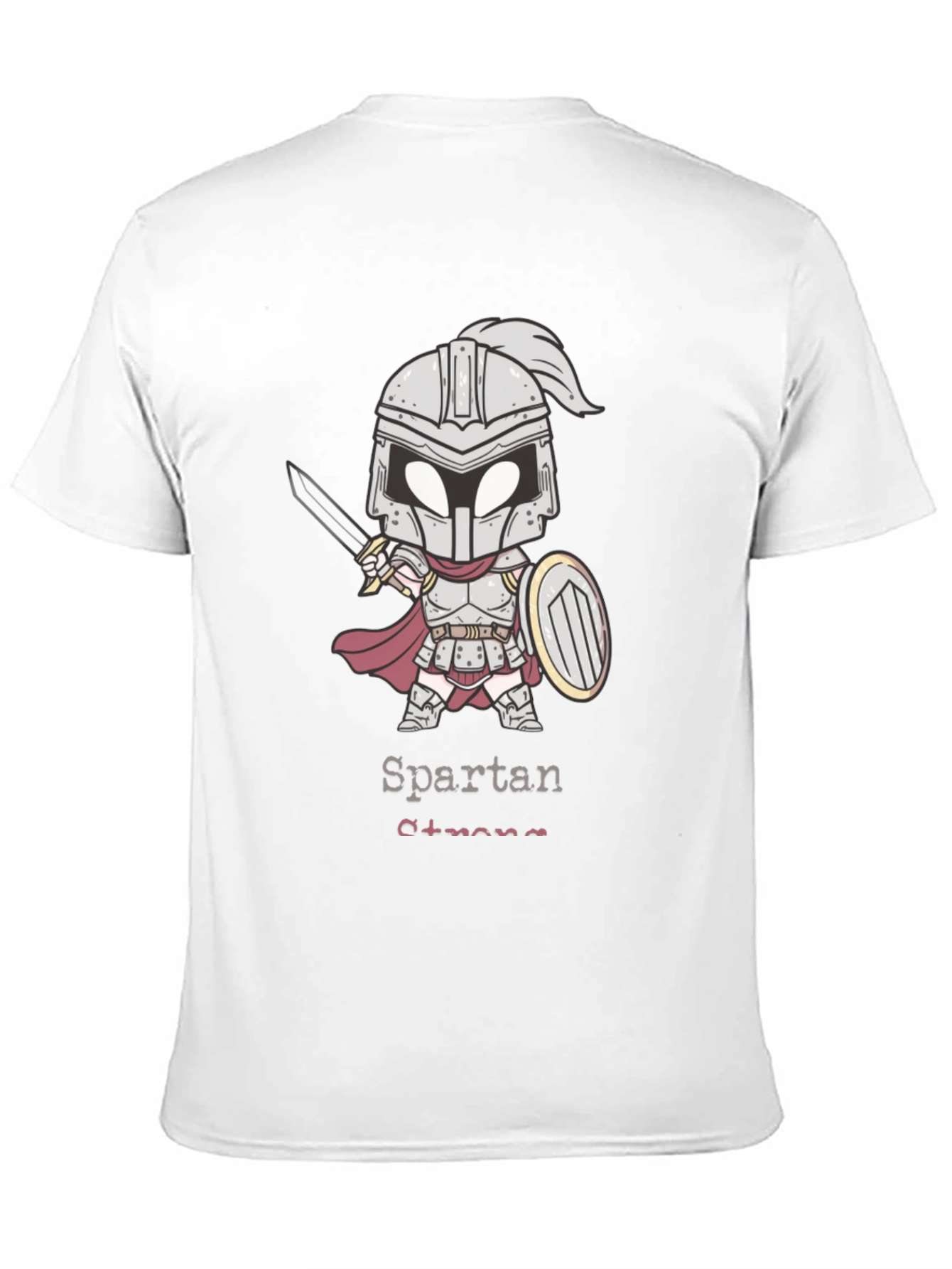 Black Spartan Strong Graphic T-Shirt view 11