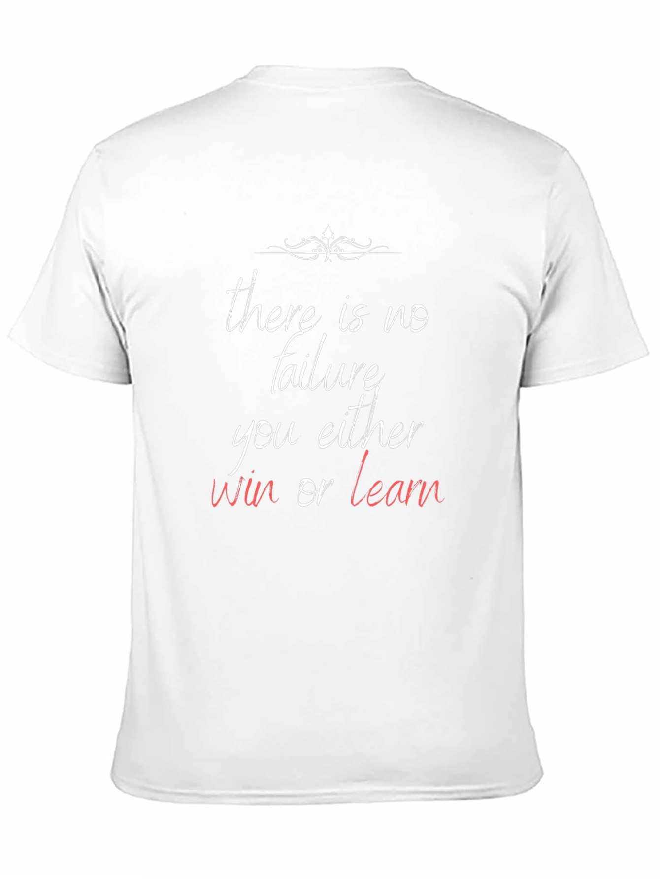Black Motivational T-Shirt: Win or Learn view 11