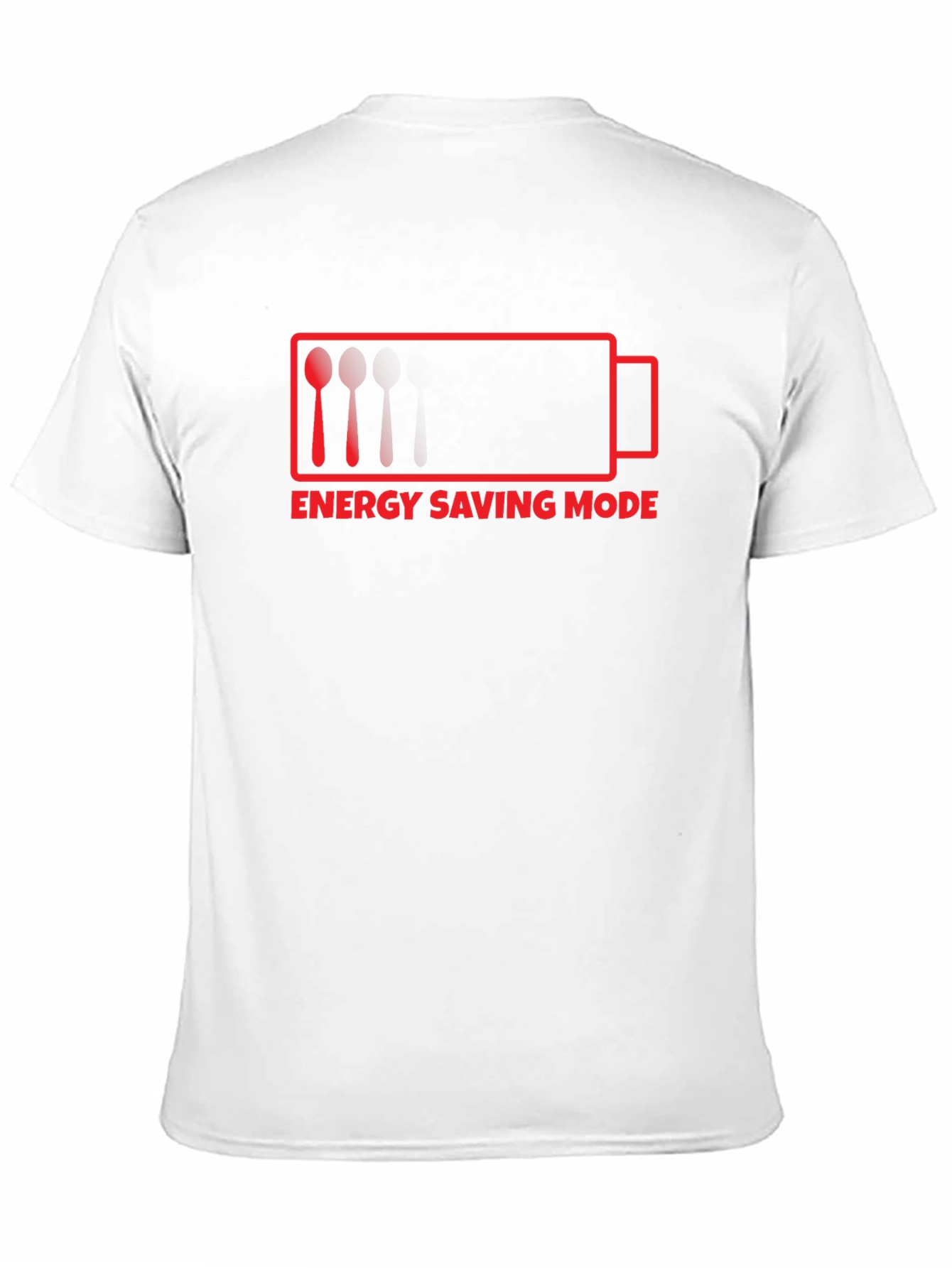 Black Energy Saving Mode Funny T-Shirt view 11