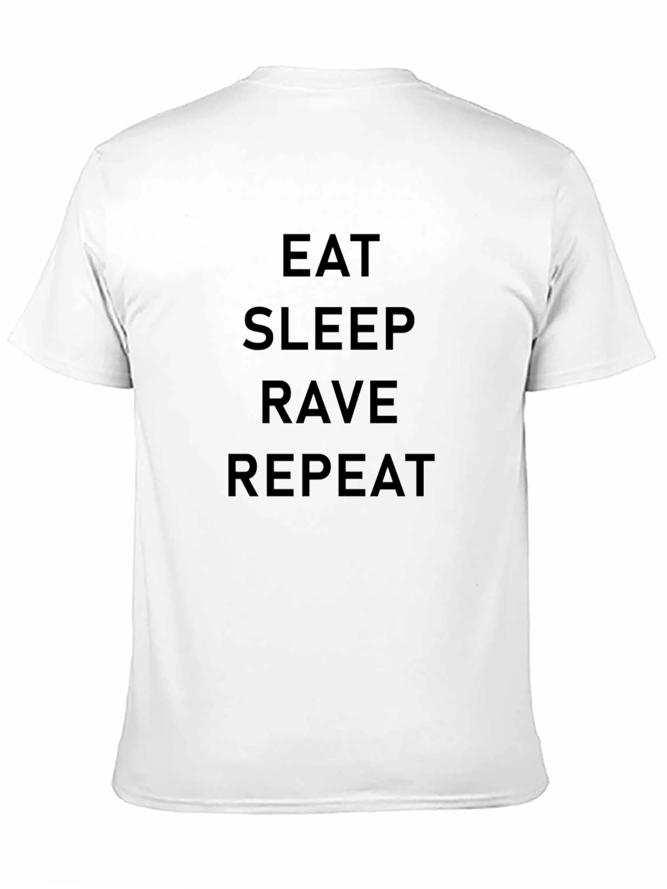 Black Eat Sleep Rave Repeat Graphic T-Shirt view 11