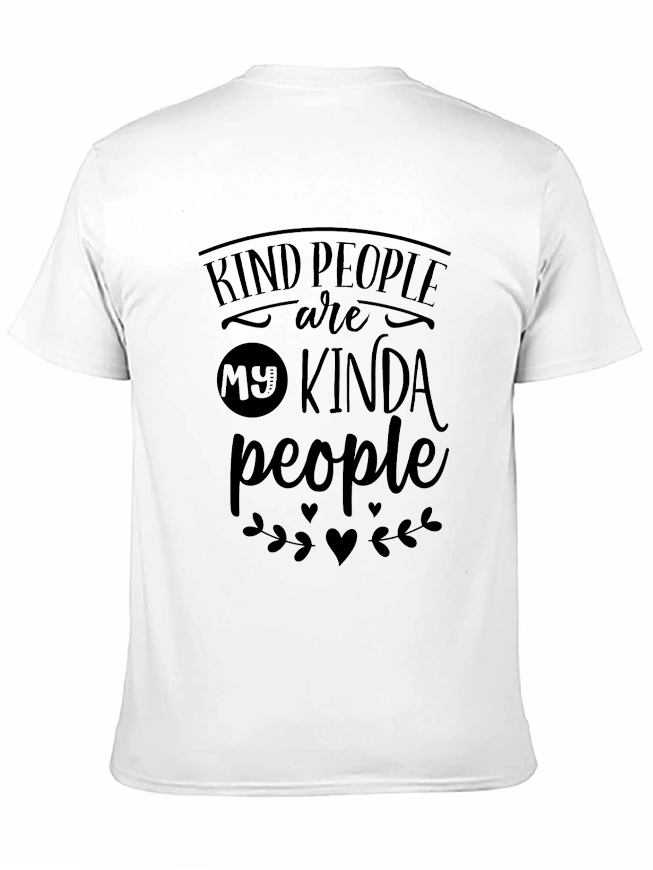 Black Kind People Graphic Tee - Unisex Black T-Shirt view 11