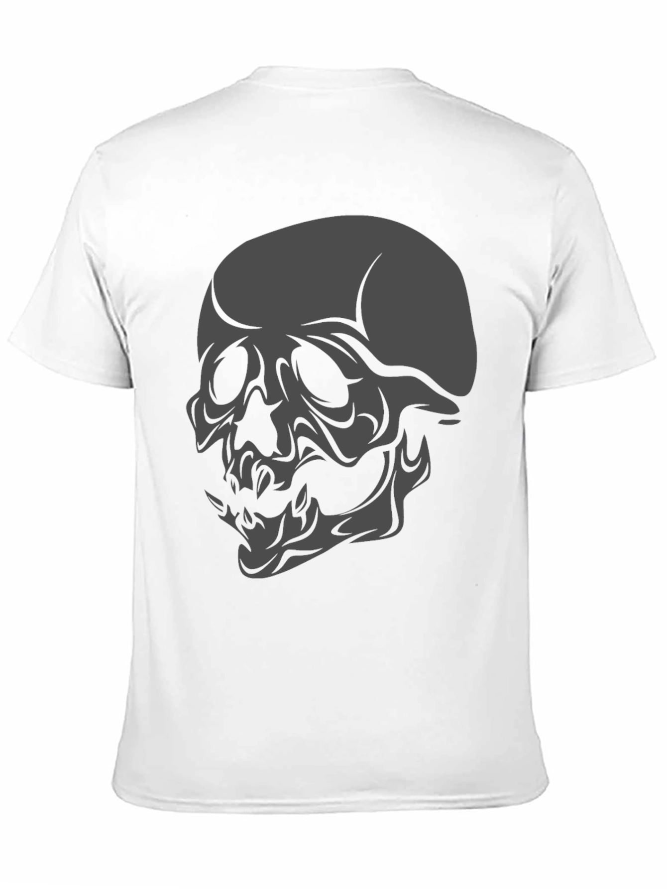 Black Skull Graphic Black T-Shirt view 11