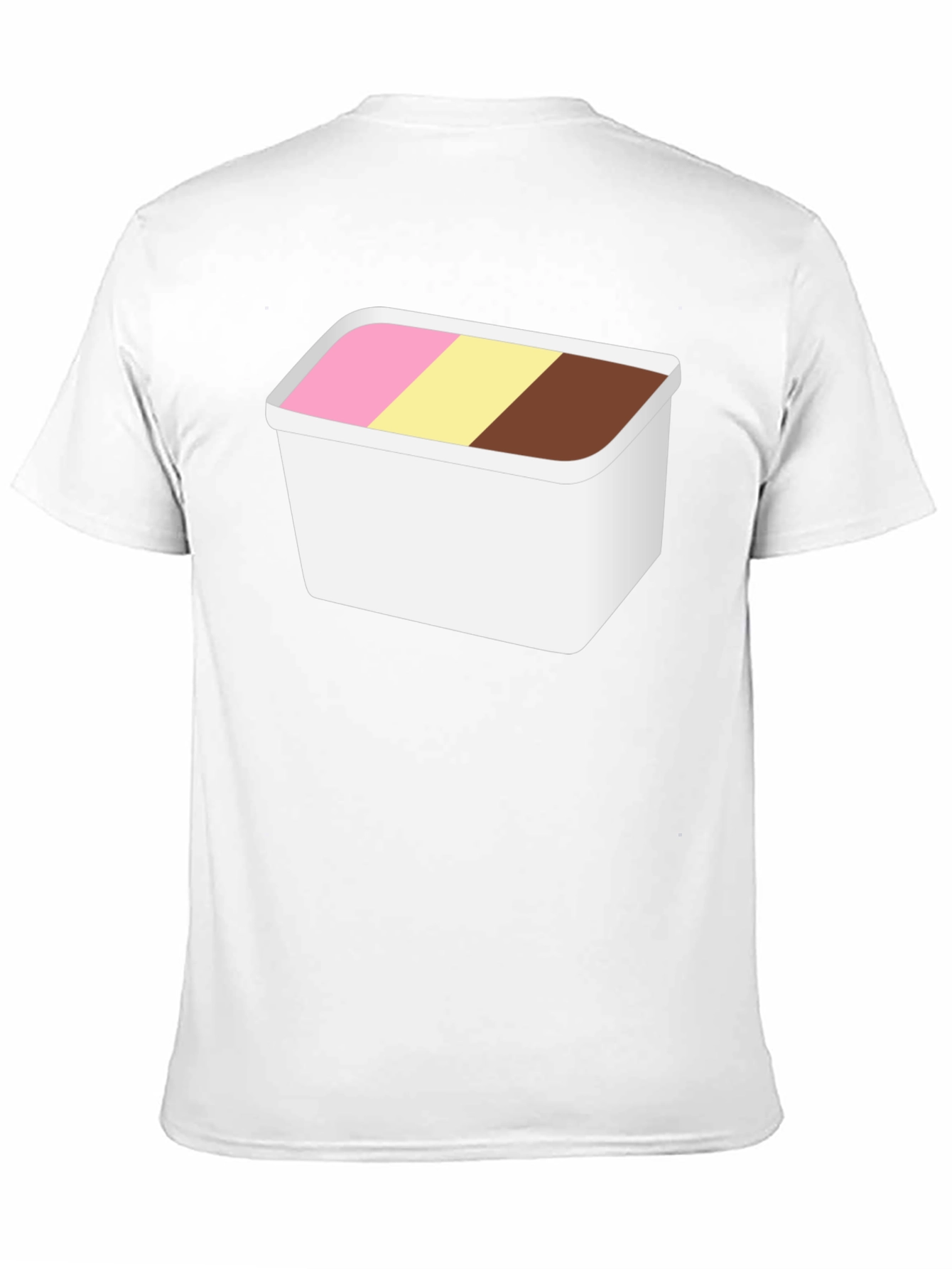 Black Ice Cream Tub Graphic Tee - Cool Novelty Shirt view 11