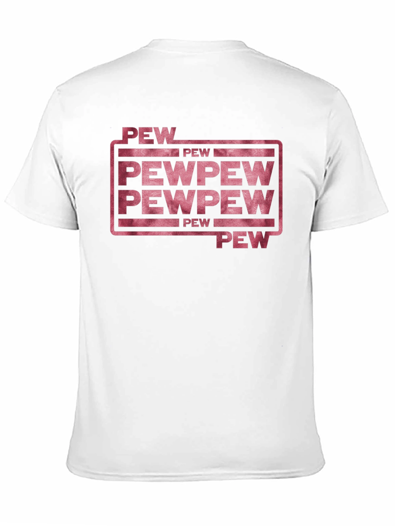 Black Pew Pew Funny Graphic T-Shirt view 11