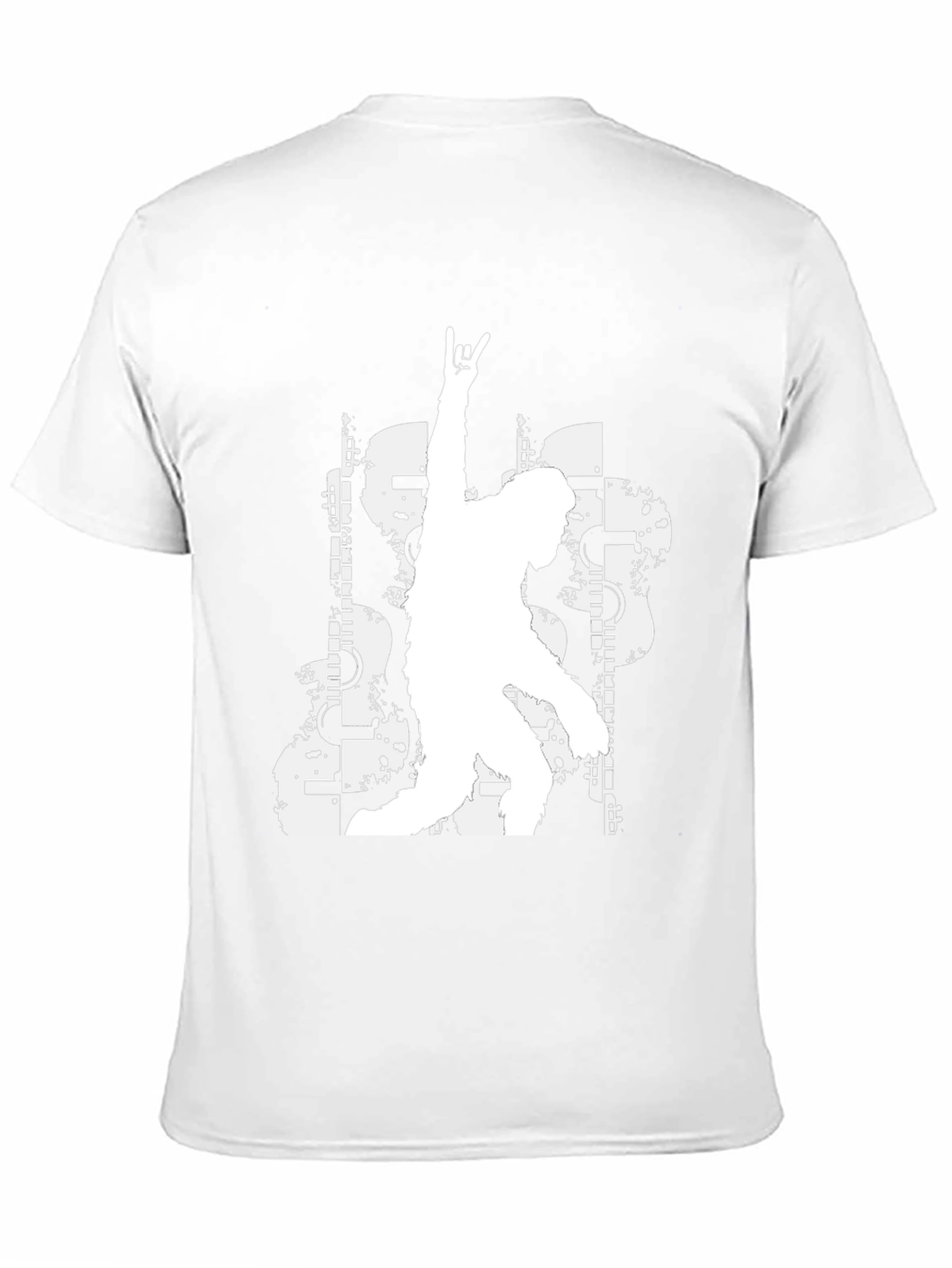 Black Rock On Graphic Tee - Black Casual T-Shirt view 11