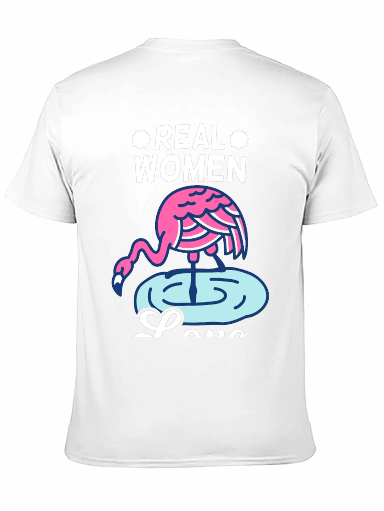 Black Real Women Love Flamingos Graphic T-Shirt view 11