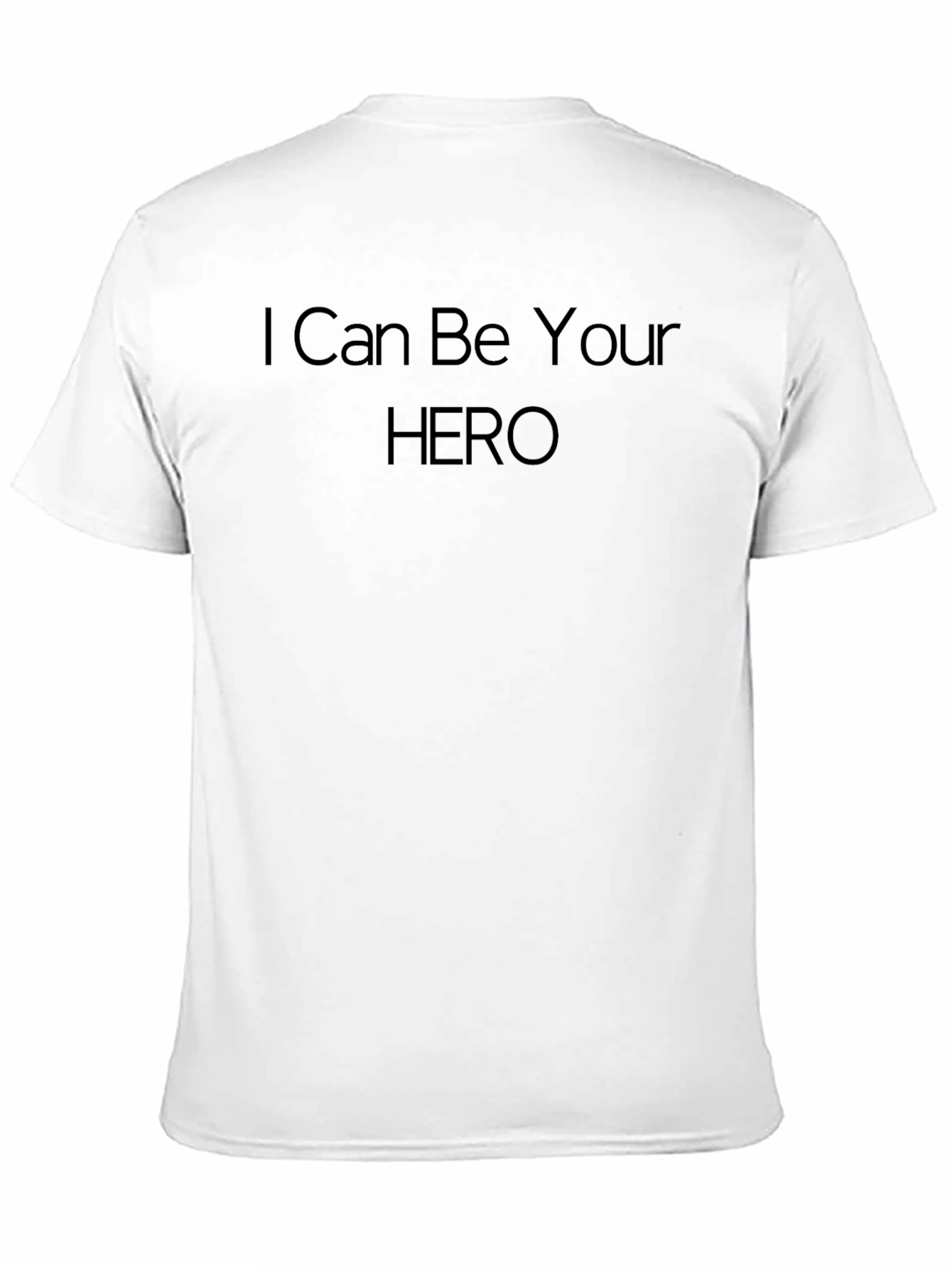 Black I Can Be Your Hero Black Tee view 11