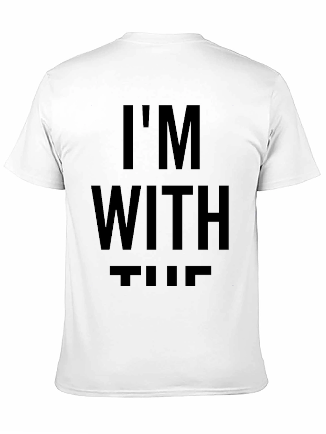 Black I'm With The Band Graphic Tee - Black Cotton Blend view 11