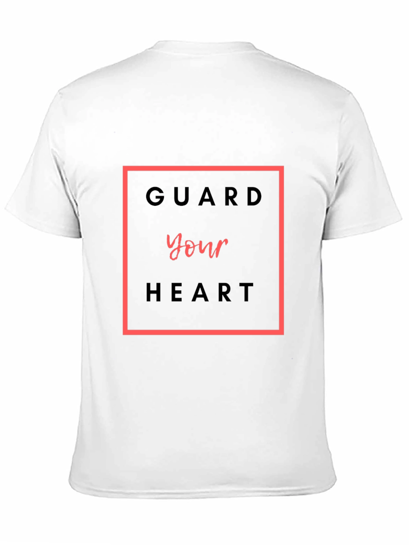Black Guard Your Heart Graphic Tee - Stylish Unisex T-Shirt view 11