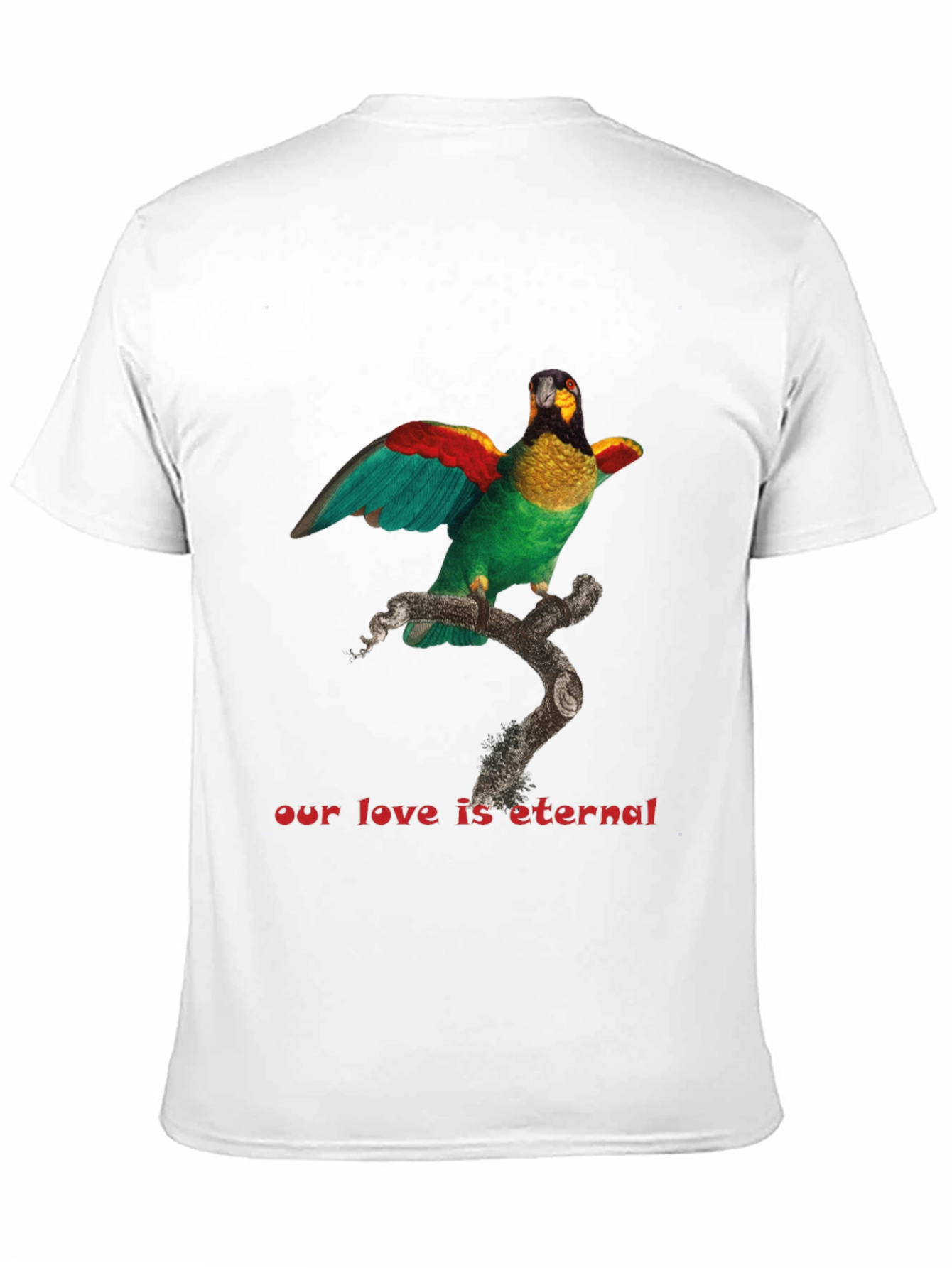 Parrot Graphic T-Shirt: Eternal Love Tee - 11