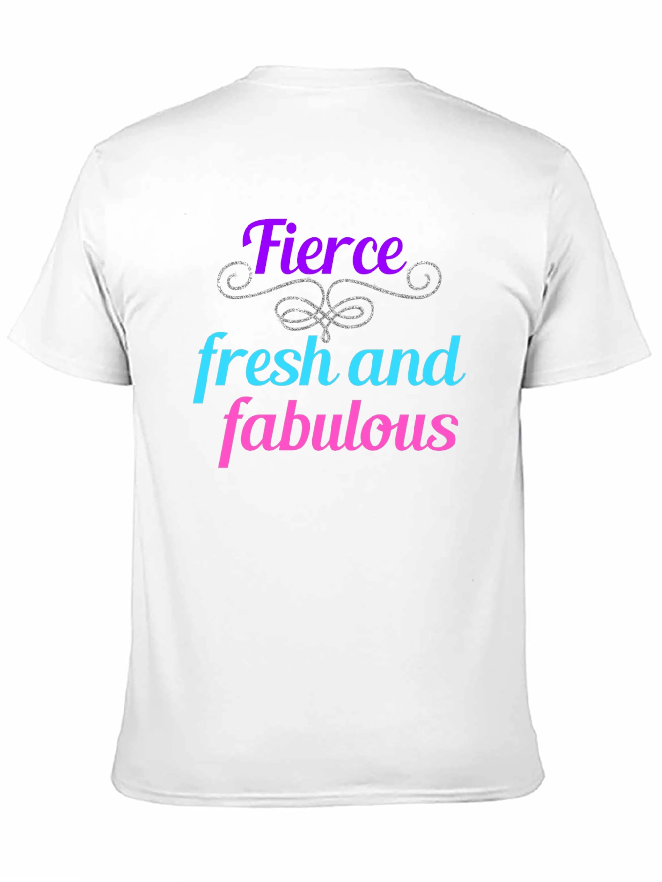 Black Fierce Fresh Fabulous Graphic Tee - Black view 11