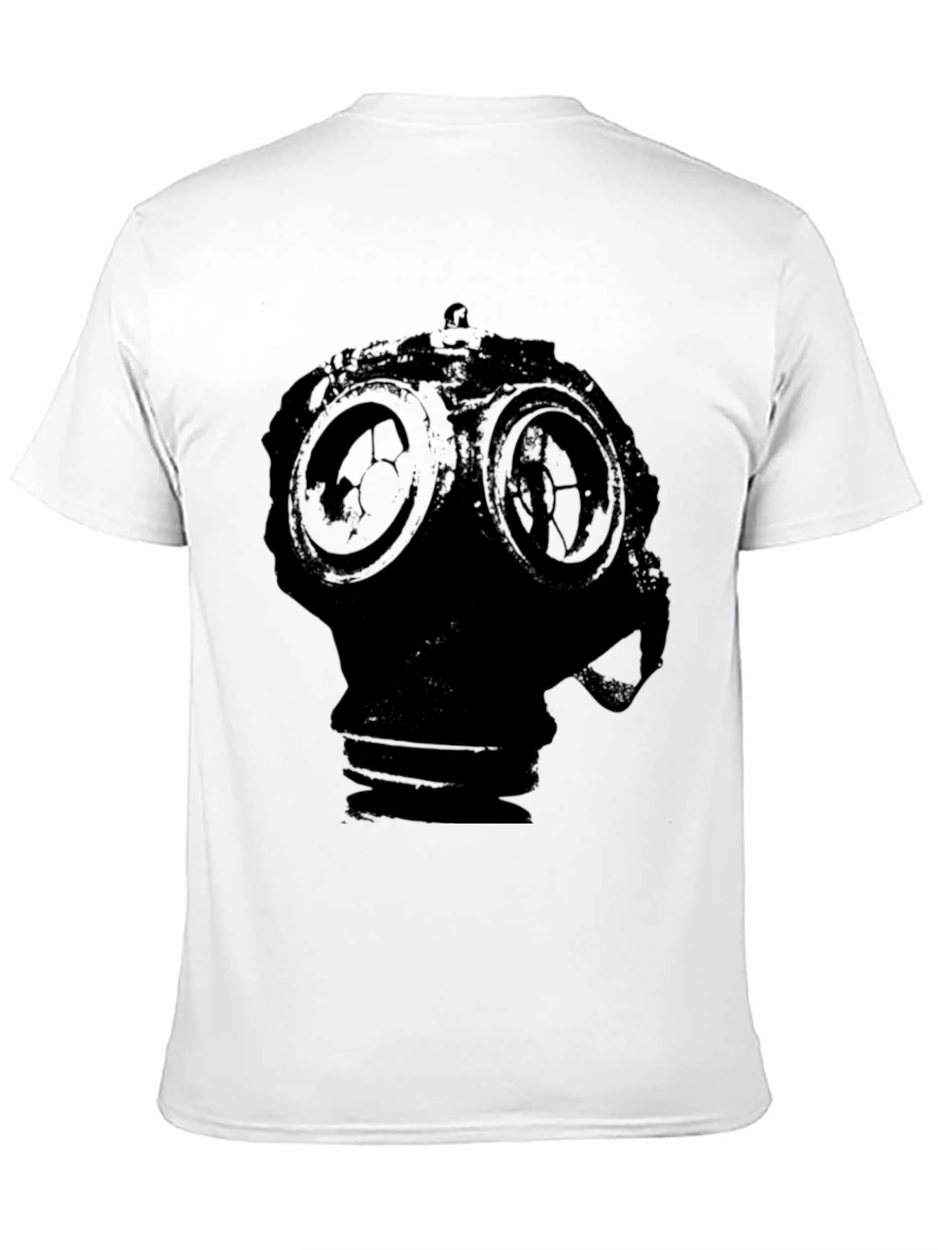 Black Gas Mask Graphic T-Shirt - Dark Style view 11