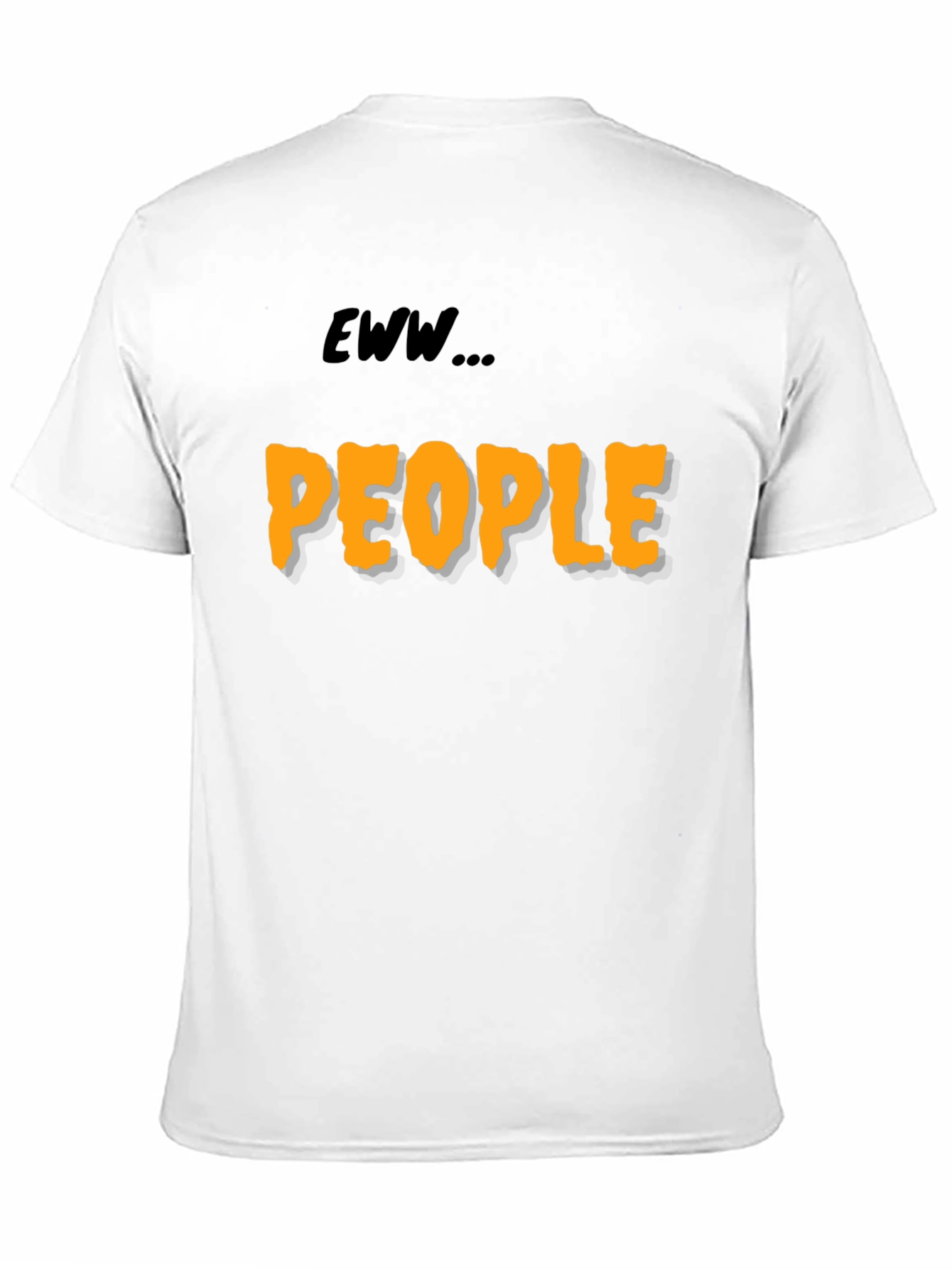 Black Eww People Graphic Tee - Black Cotton Comfort view 11