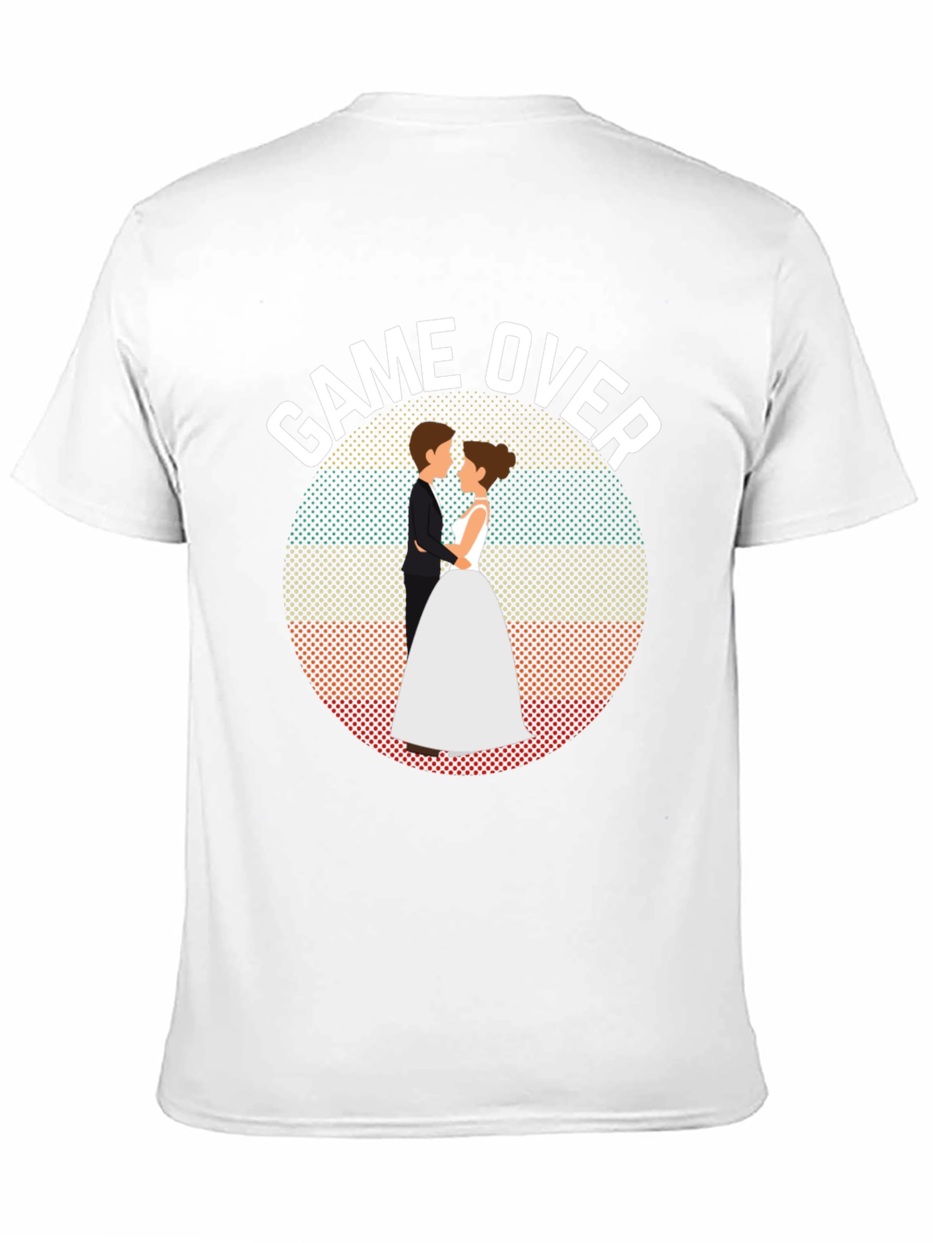 Black Game Over Wedding T-Shirt - Groom Gift view 11