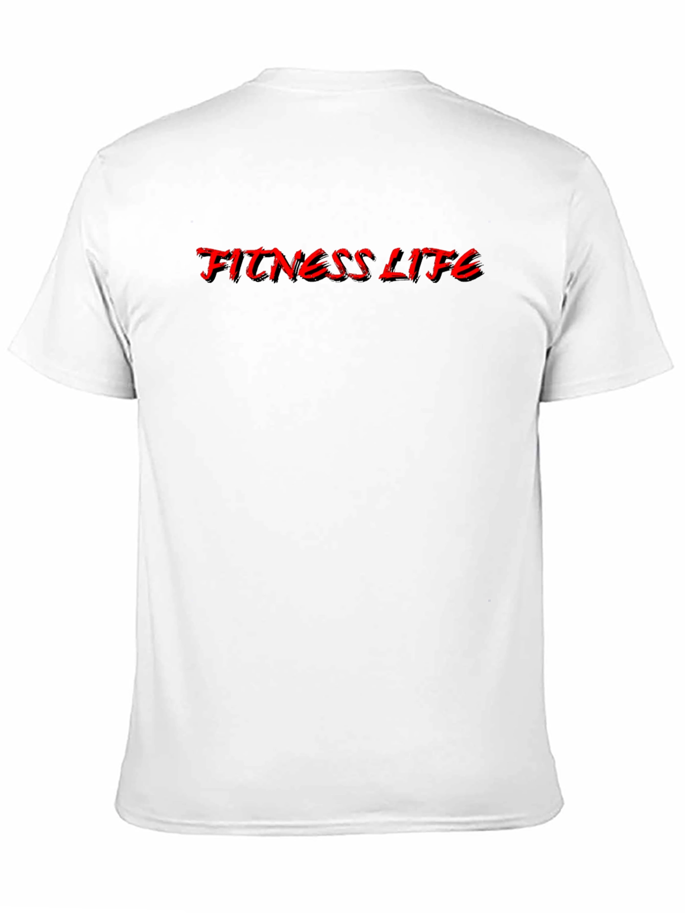 Black Fitness Life Black T-Shirt view 11