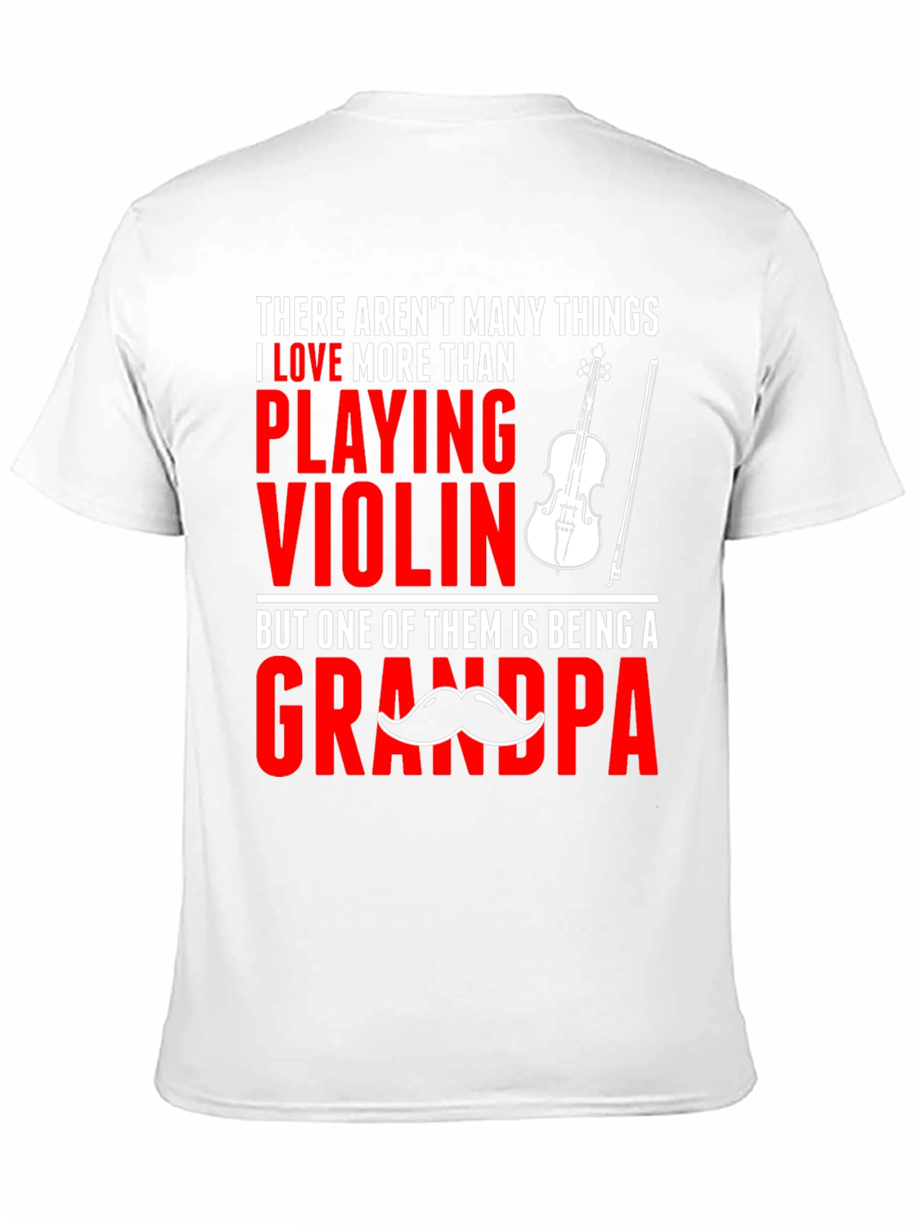 Black Violin Grandpa T-Shirt: Love Playing Grandpa Tee view 11